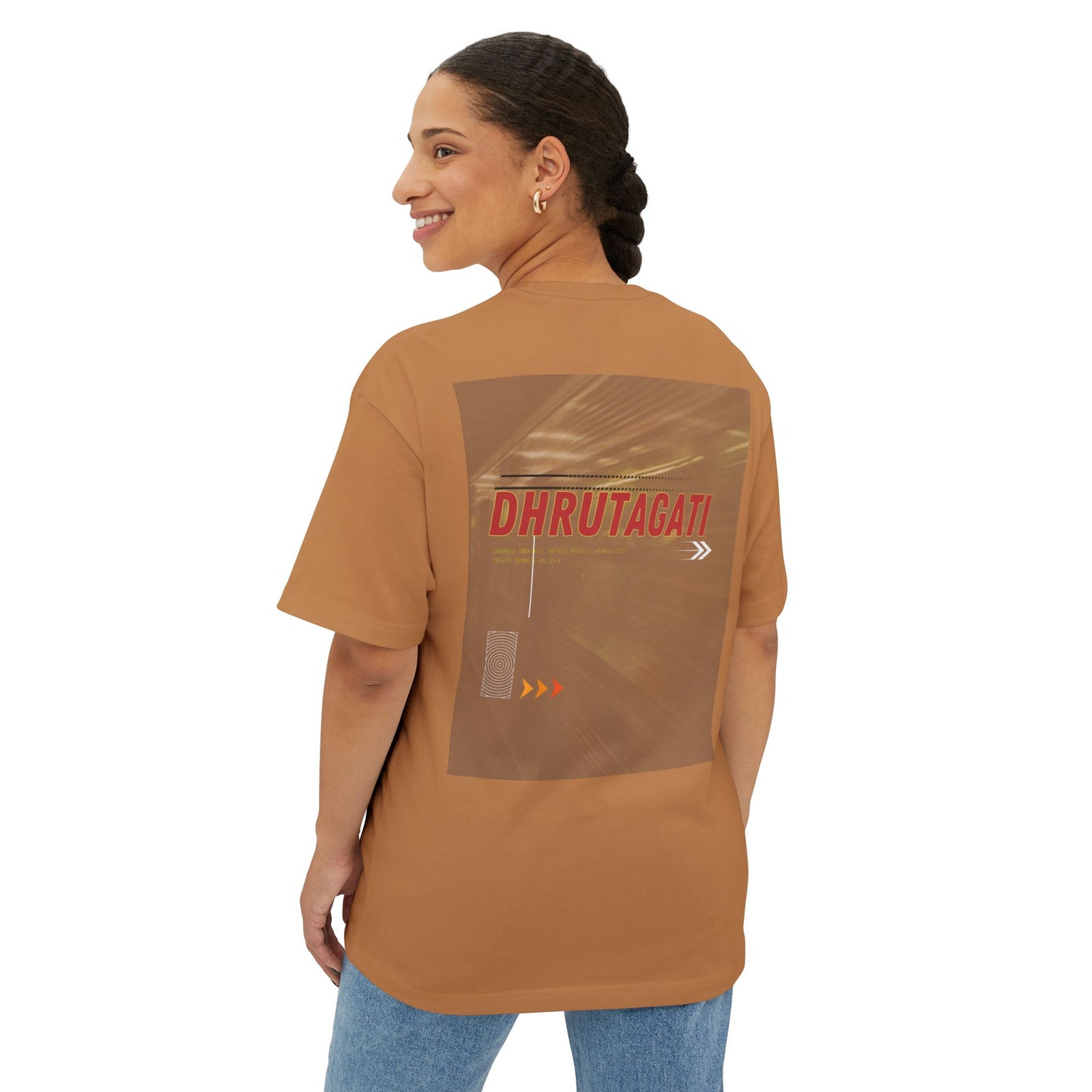 Dhrutagati - Oversized Boxy Backprint T Shirt