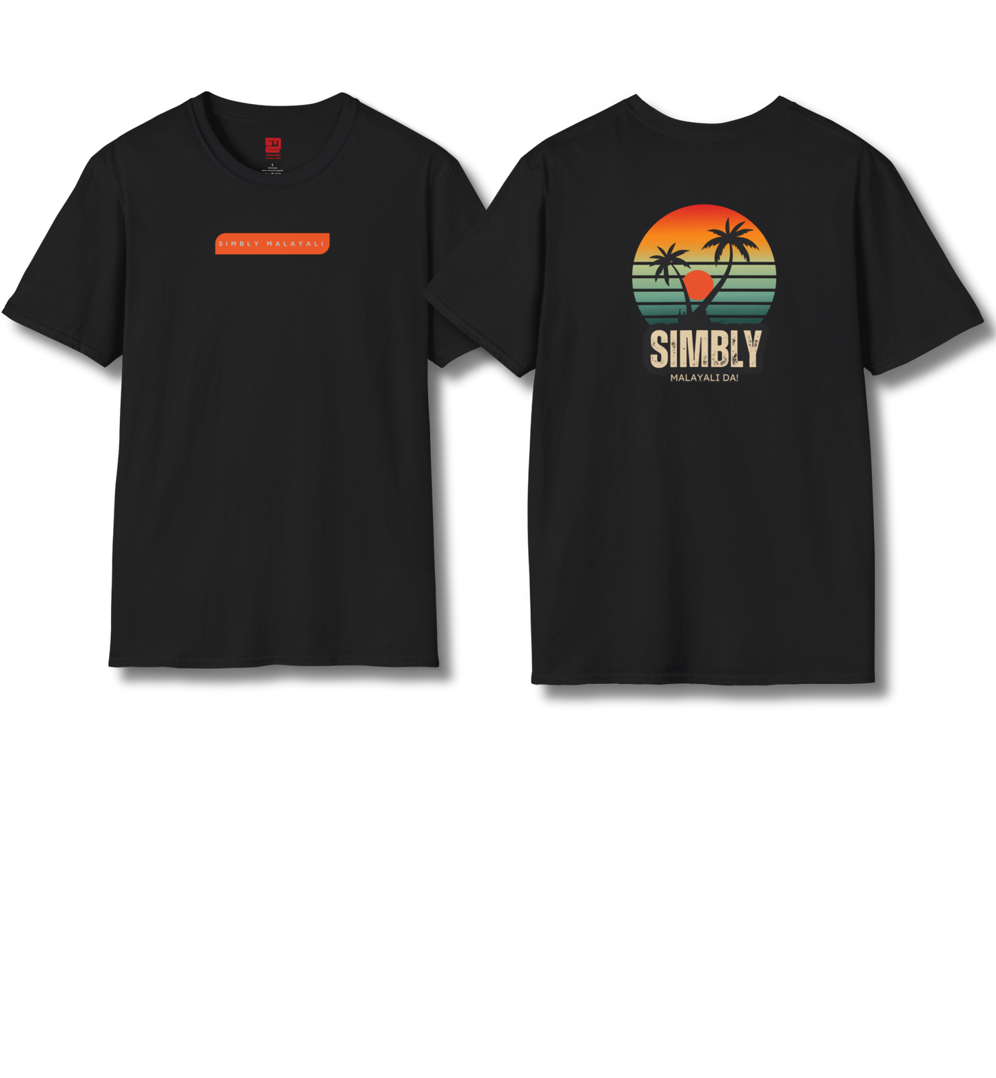 Simbly Malayali Front & Backprint - T Shirt