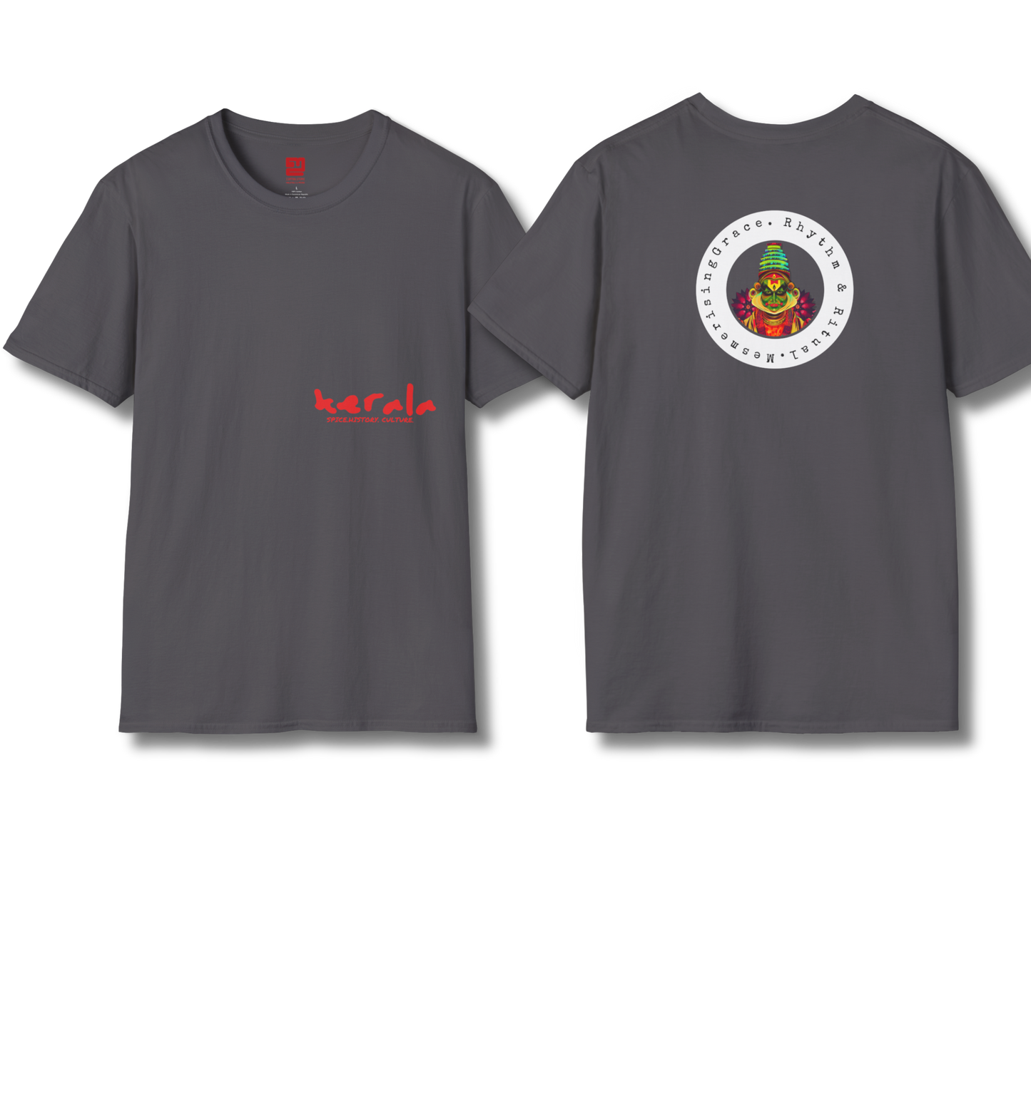 Kerala & Kathakali Front and Backprint - T Shirt