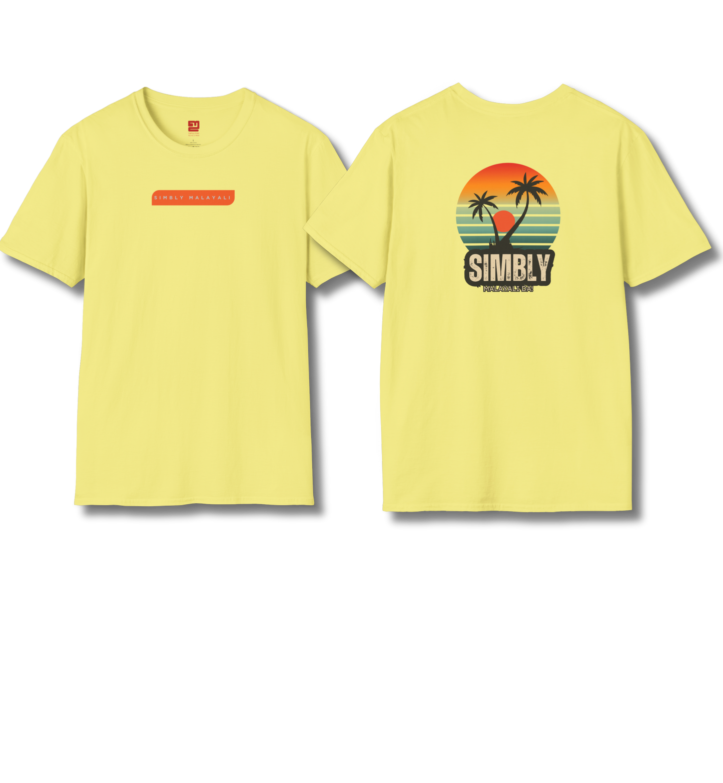 Simbly Malayali Front & Backprint - T Shirt