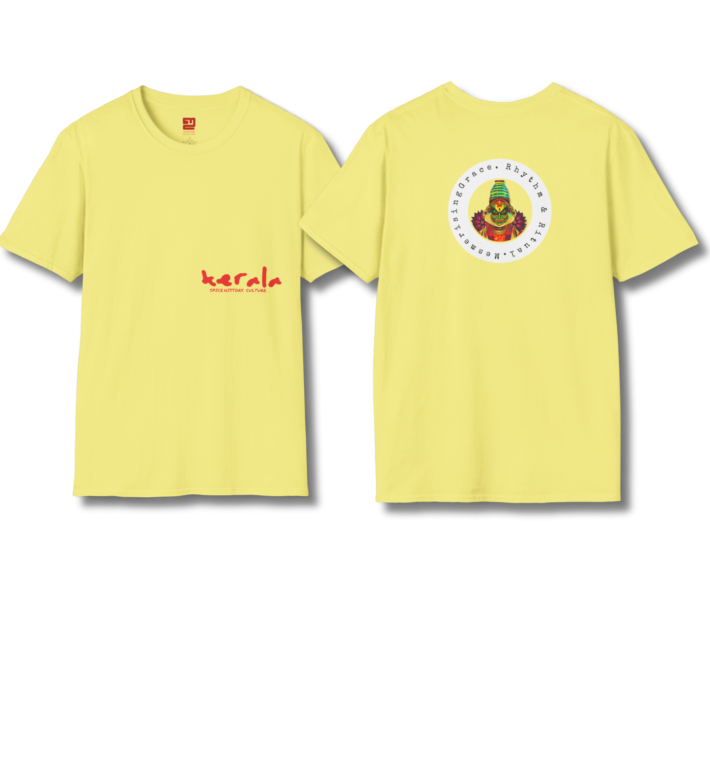 Kerala & Kathakali Front and Backprint - T Shirt