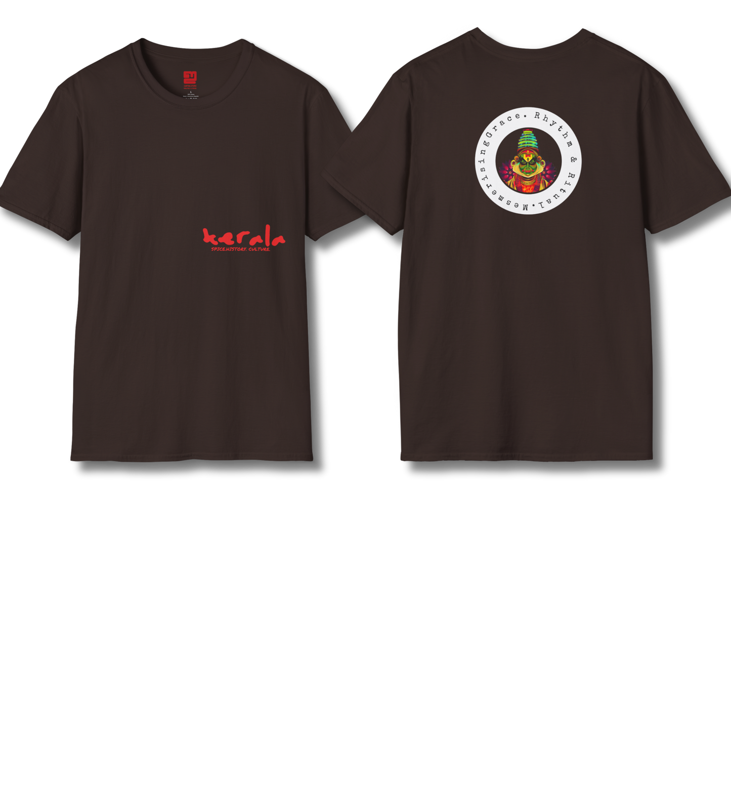 Kerala & Kathakali Front and Backprint - T Shirt