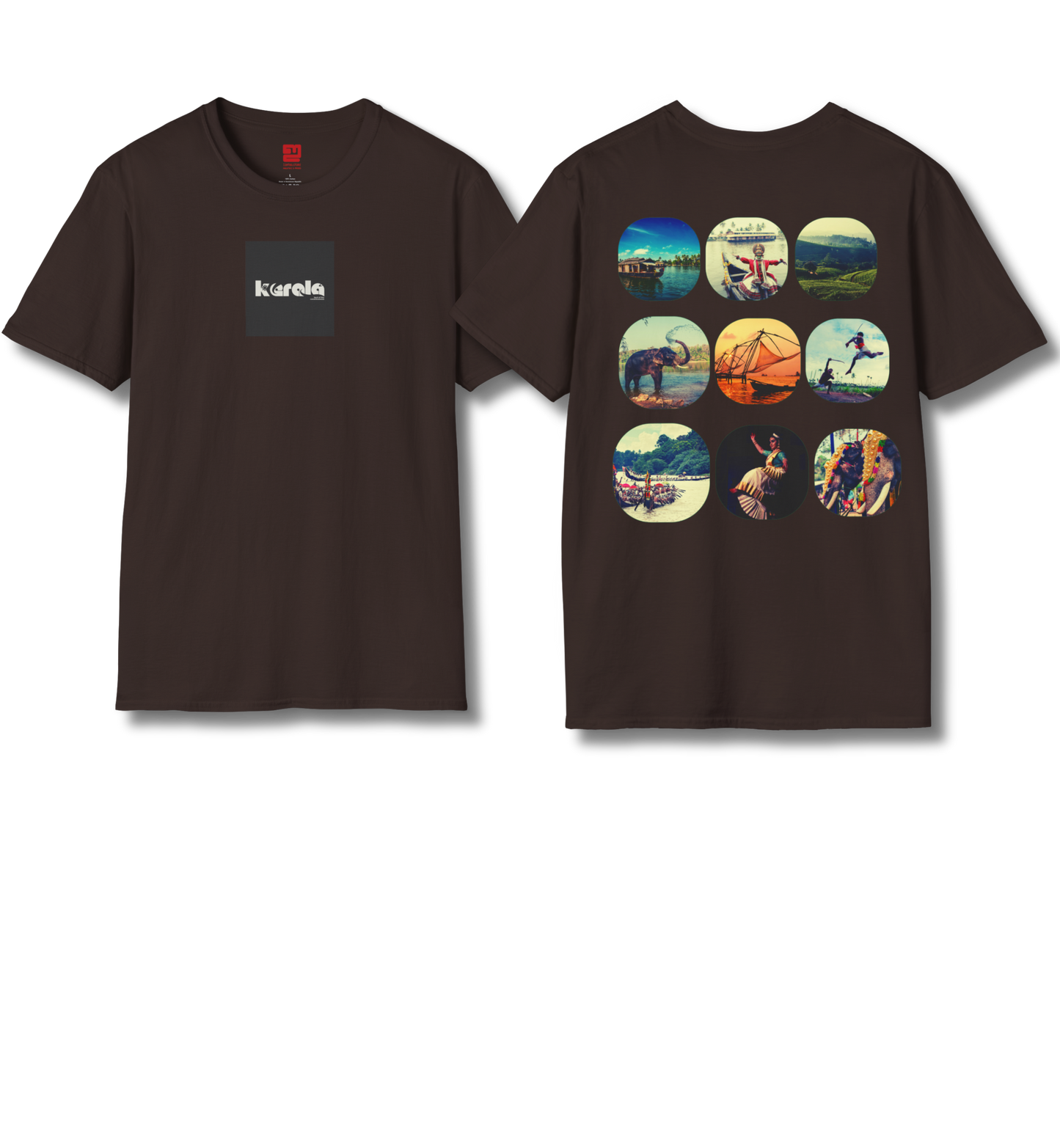Kerala Vignettes - Backprint T Shirt