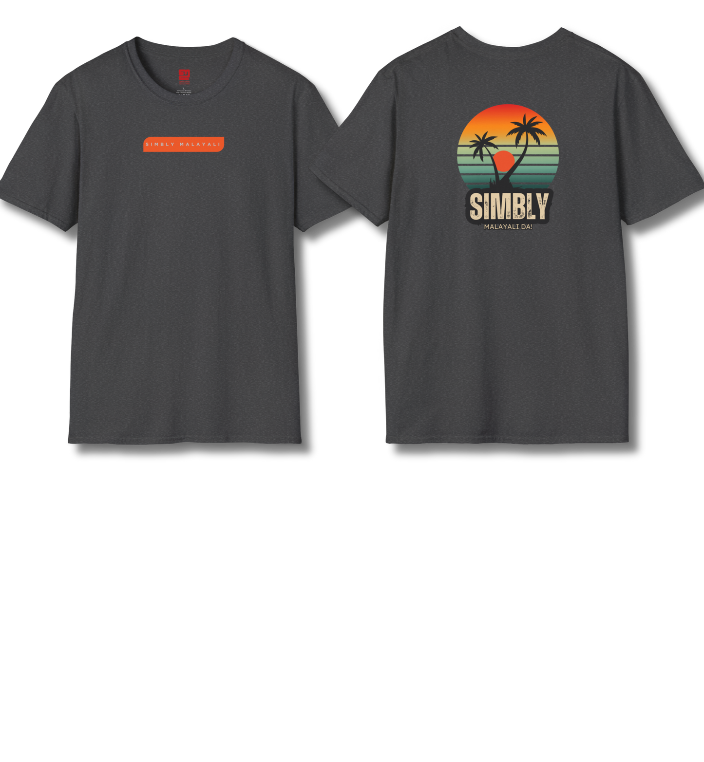 Simbly Malayali Front & Backprint - T Shirt