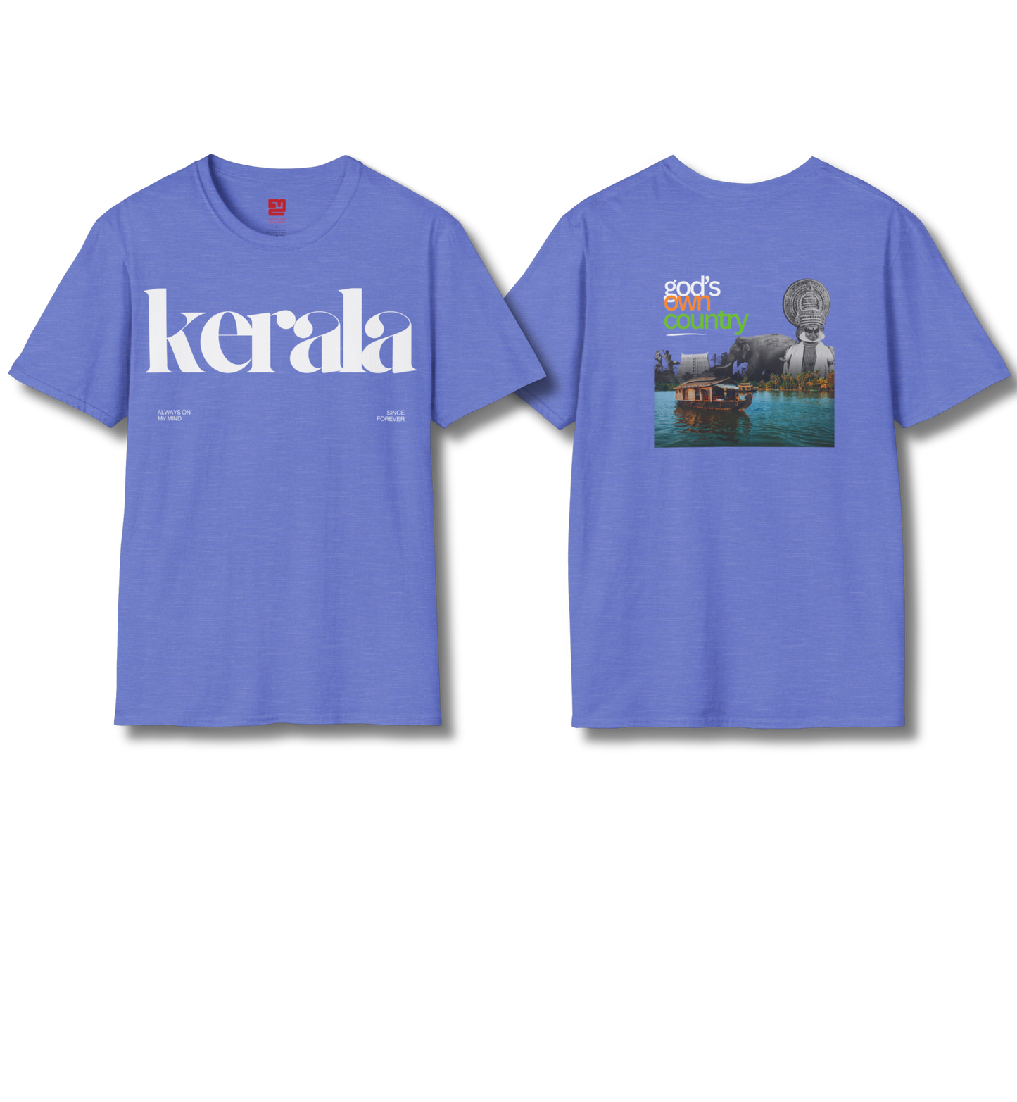 Kerala & God's Own Country Front & back - T Shirt
