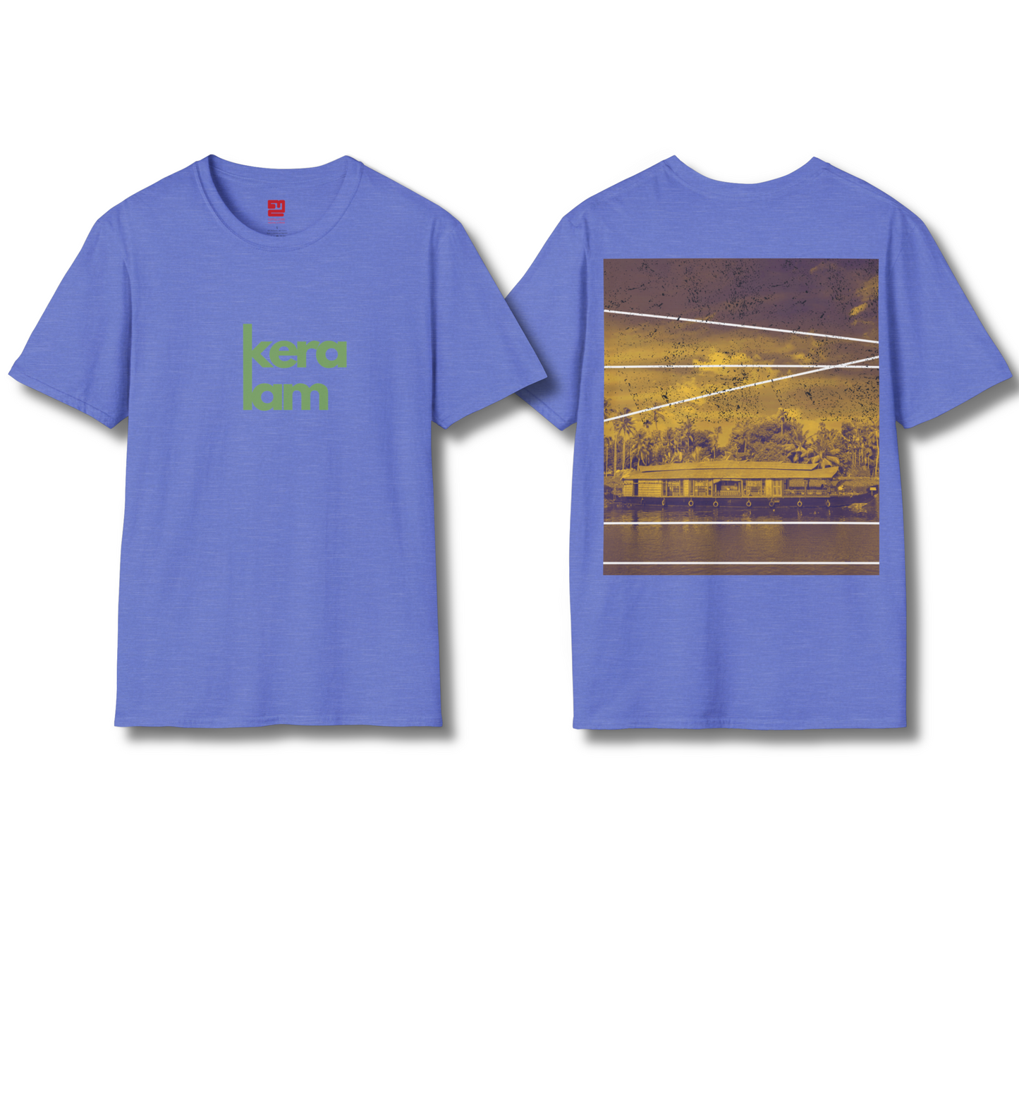 Keralam & Backwaters Front & Backprint- T Shirt