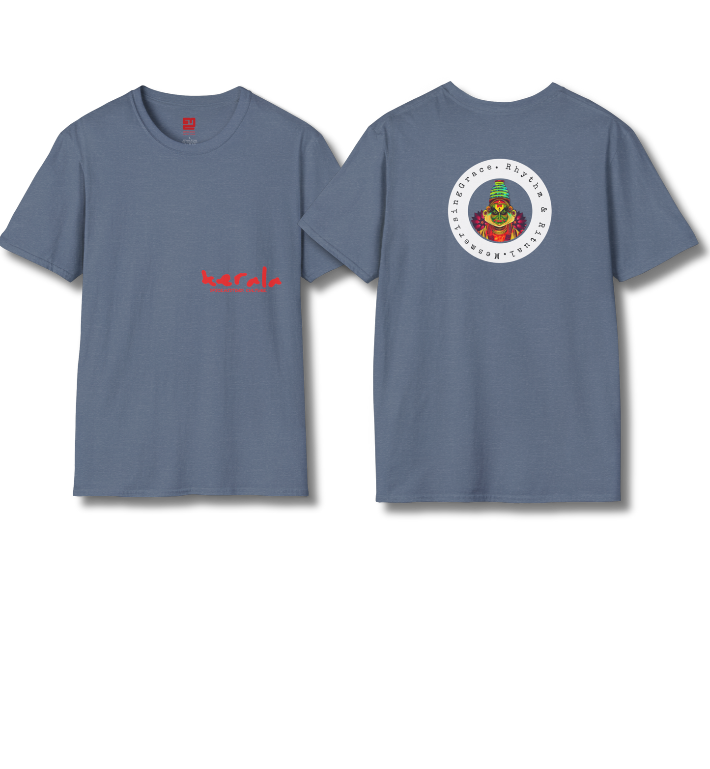 Kerala & Kathakali Front and Backprint - T Shirt