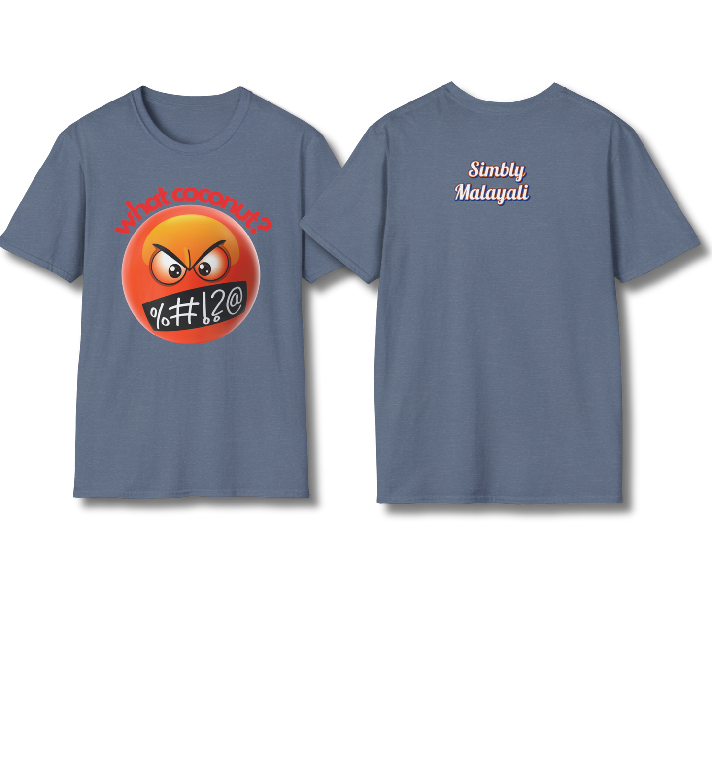 What Coconut & Simbly Malayali front n backprint - T Shirt