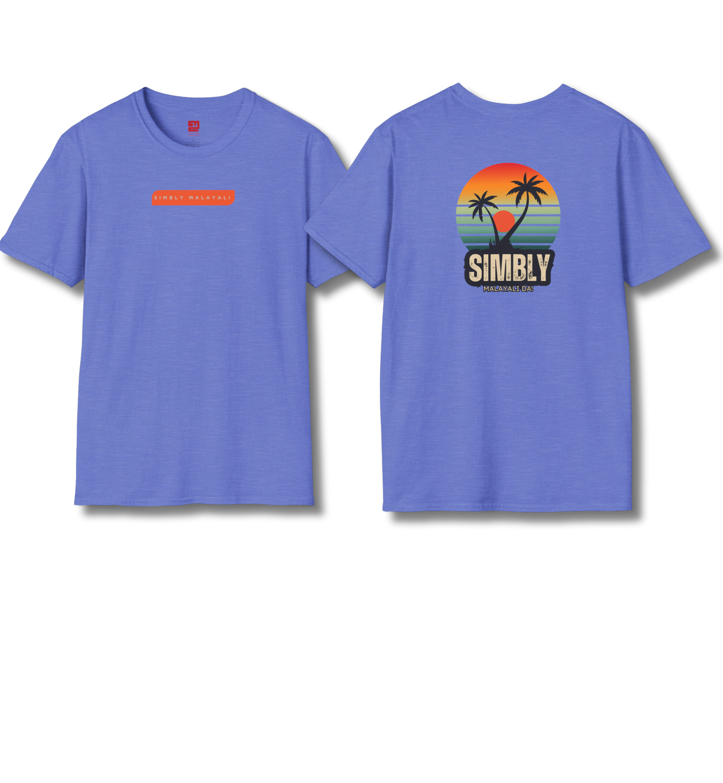 Simbly Malayali Front & Backprint - T Shirt