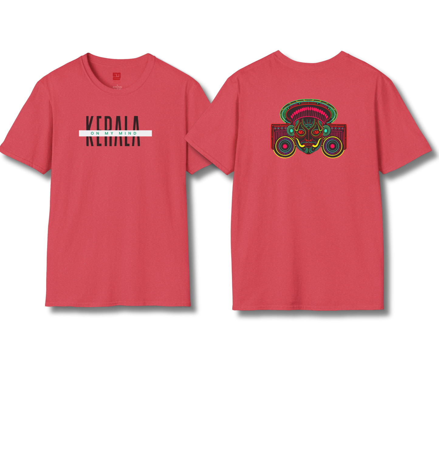 Kerala On My Mind & Theyyam - Front & Backprint T Shirt