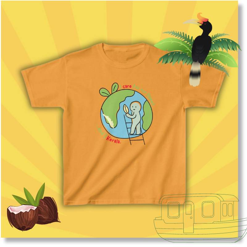 I Care for my Planet - Kids Unisex T Shirt