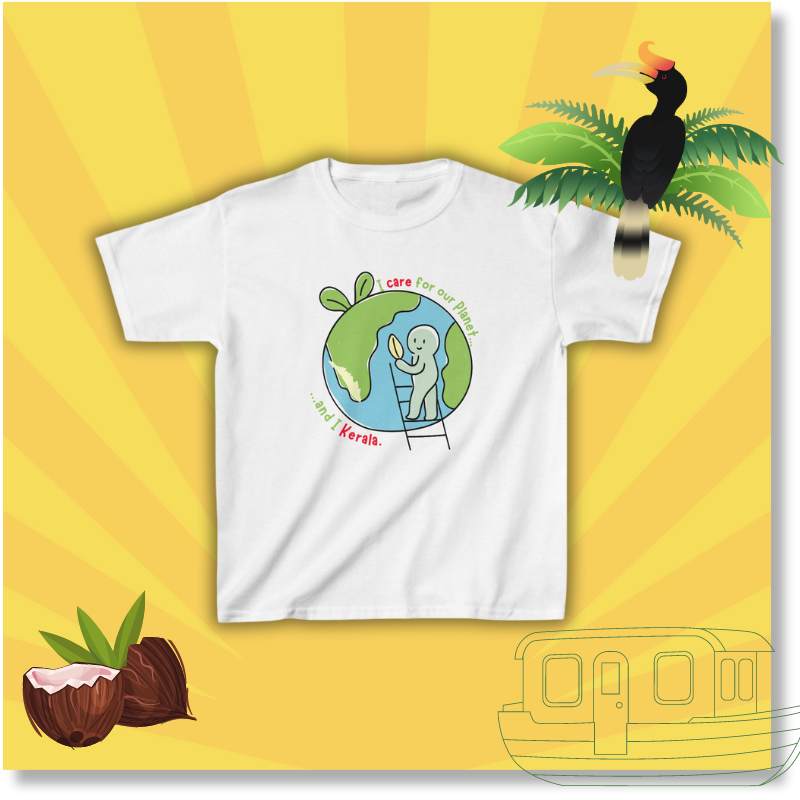 I Care for my Planet - Kids Unisex T Shirt
