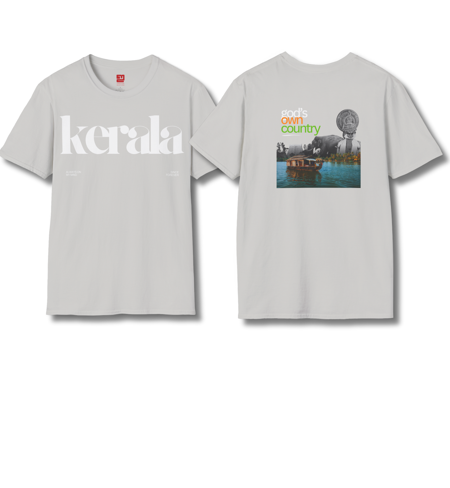 Kerala & God's Own Country Front & back - T Shirt