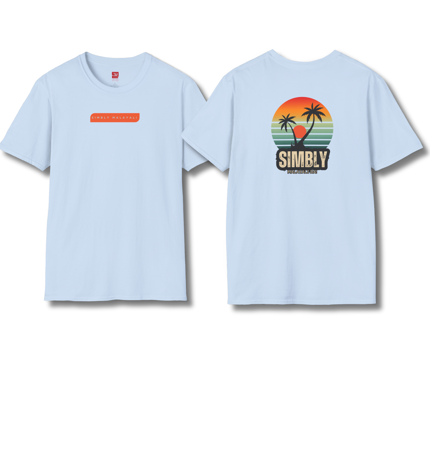 Simbly Malayali Front & Backprint - T Shirt
