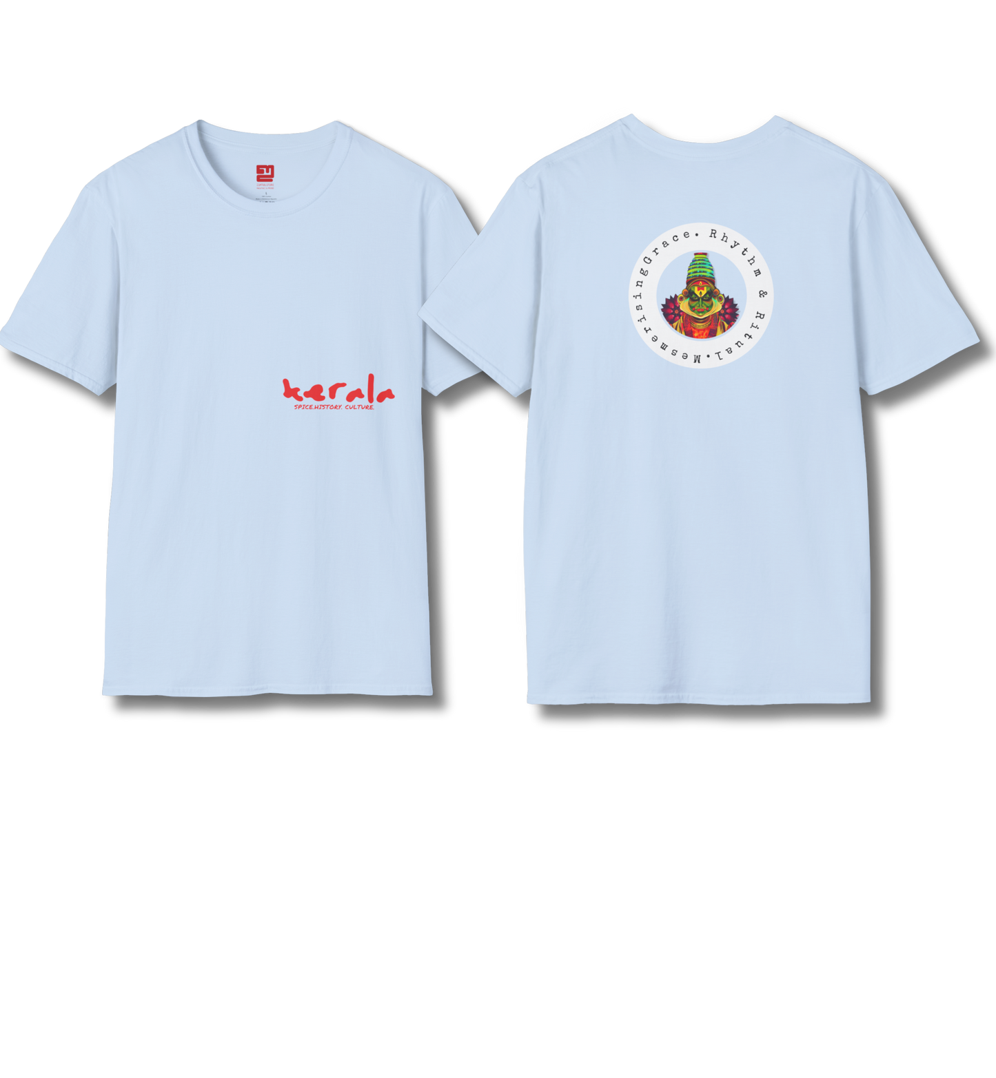 Kerala & Kathakali Front and Backprint - T Shirt