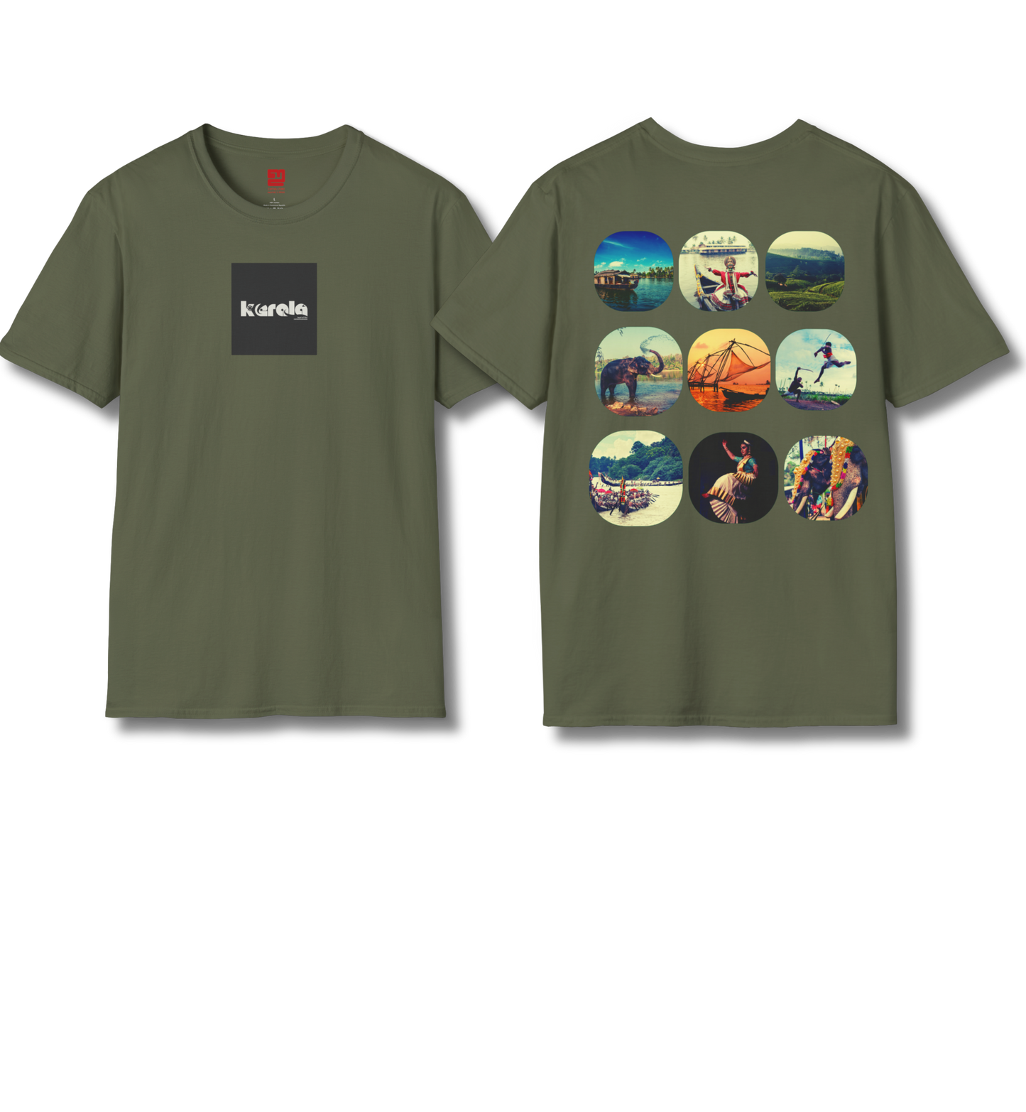 Kerala Vignettes - Backprint T Shirt