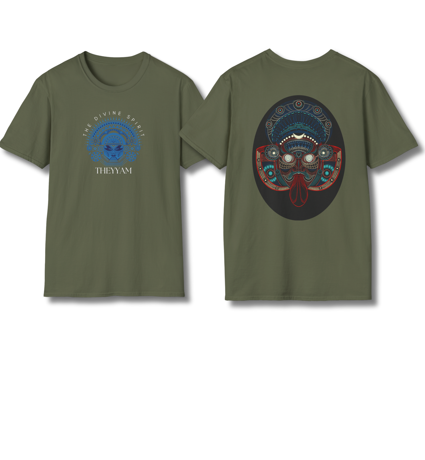 Theyyam Front & Back Print - T Shirt