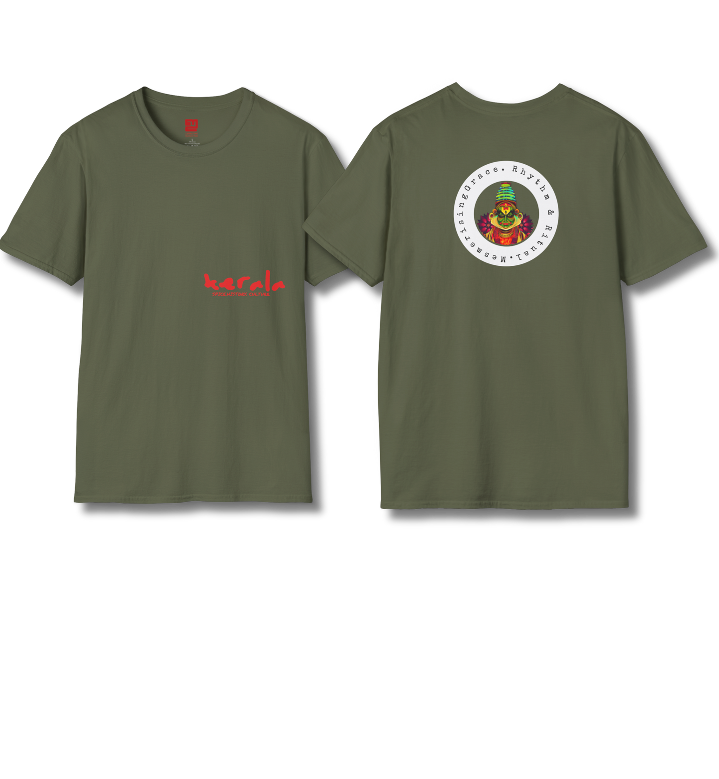 Kerala & Kathakali Front and Backprint - T Shirt