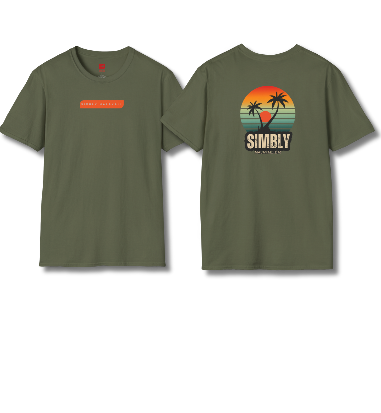 Simbly Malayali Front & Backprint - T Shirt