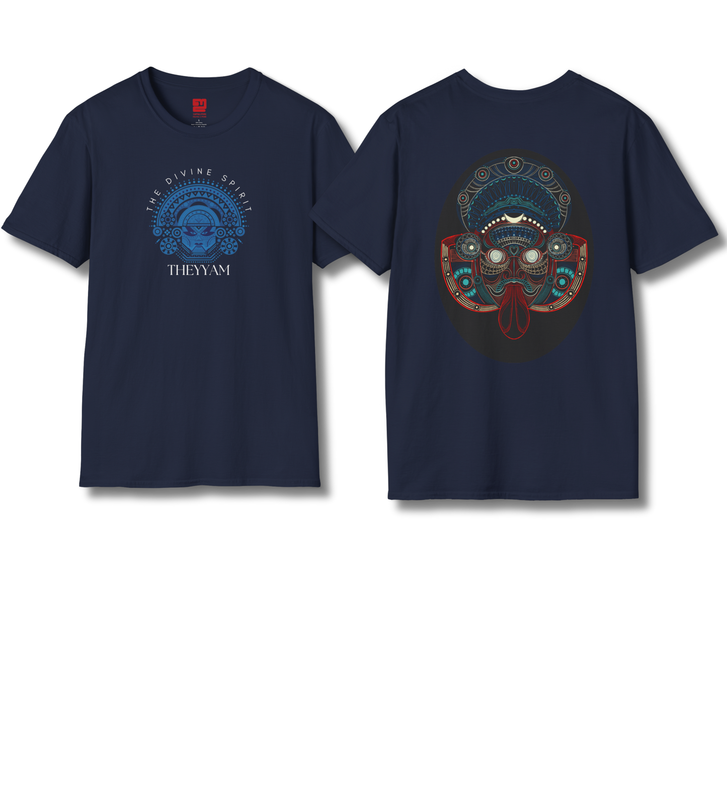Theyyam Front & Back Print - T Shirt