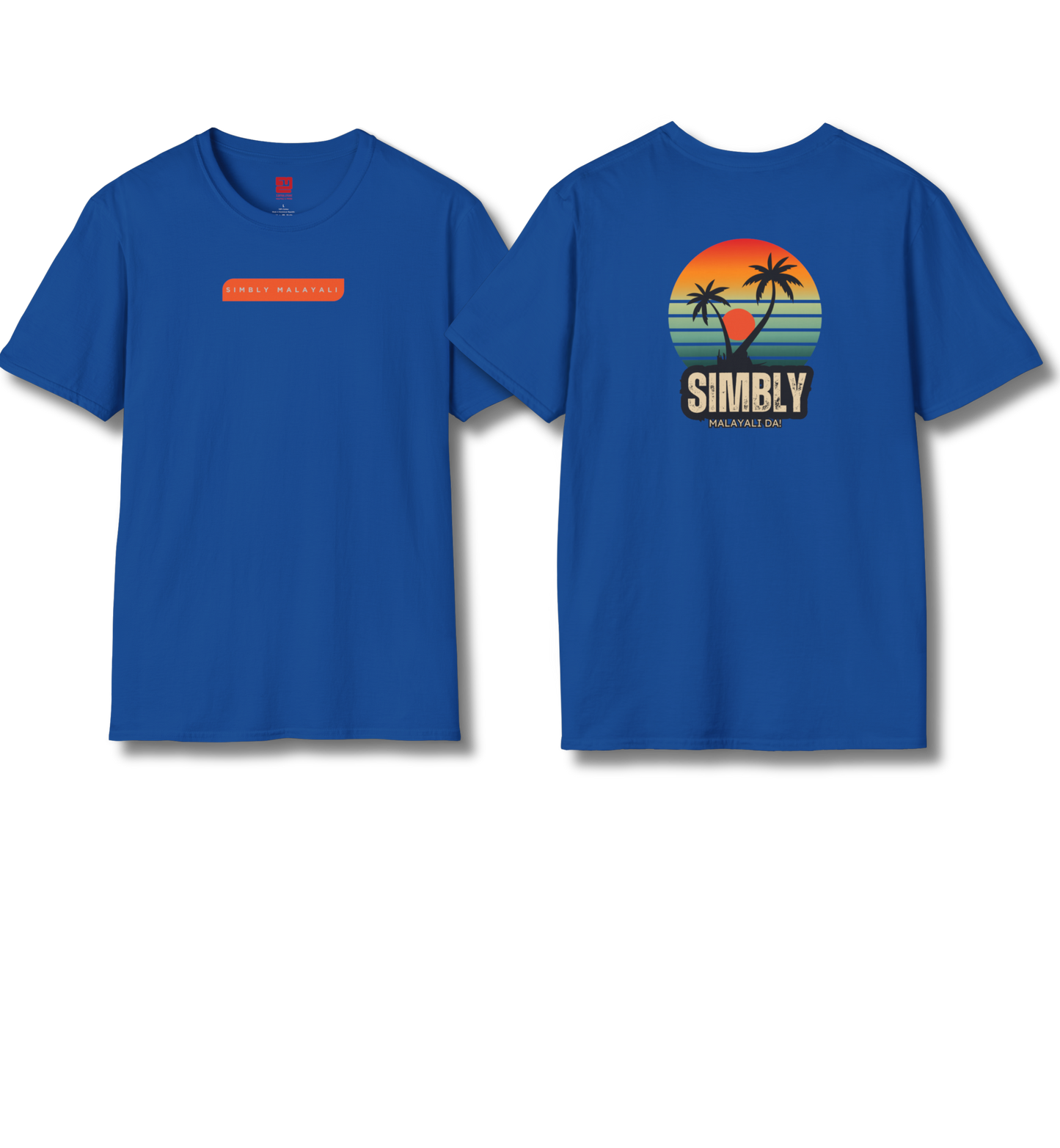 Simbly Malayali Front & Backprint - T Shirt
