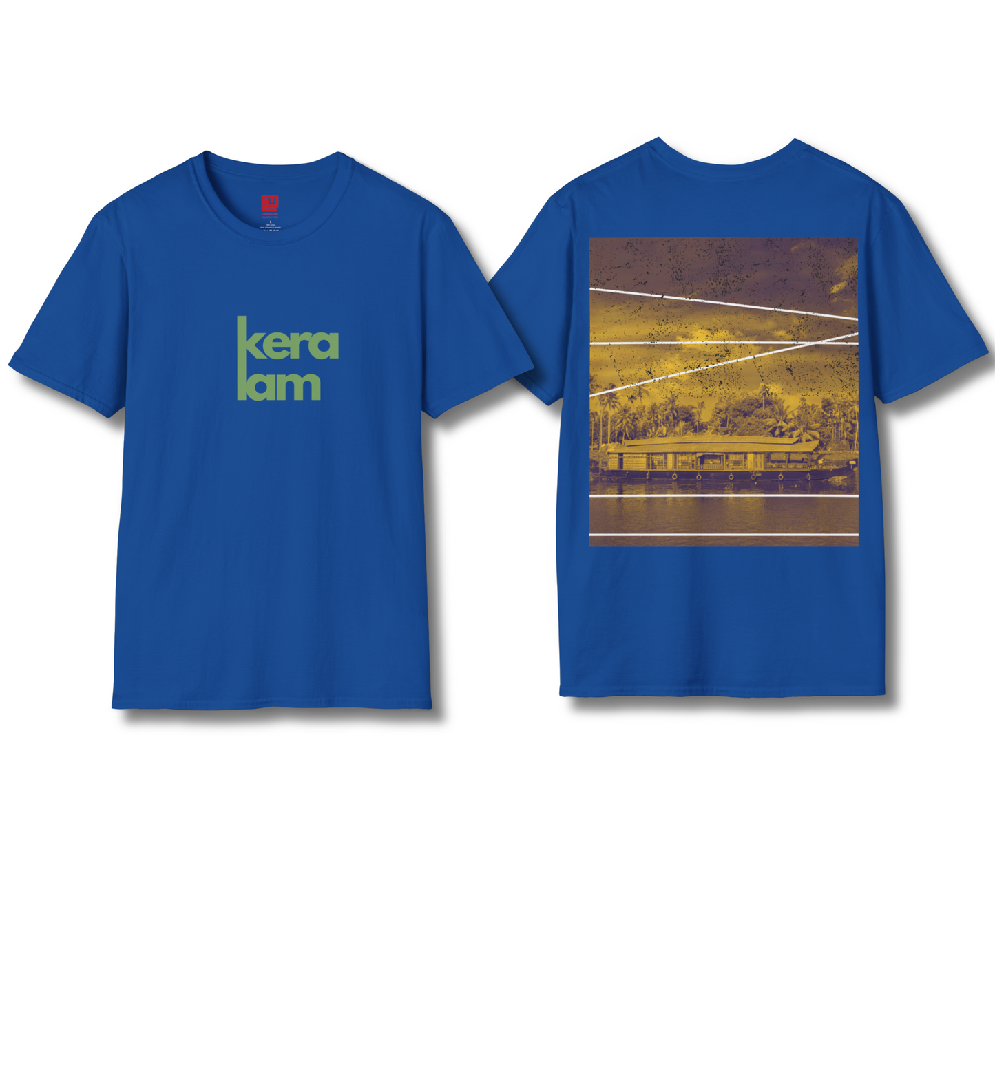 Keralam & Backwaters Front & Backprint- T Shirt