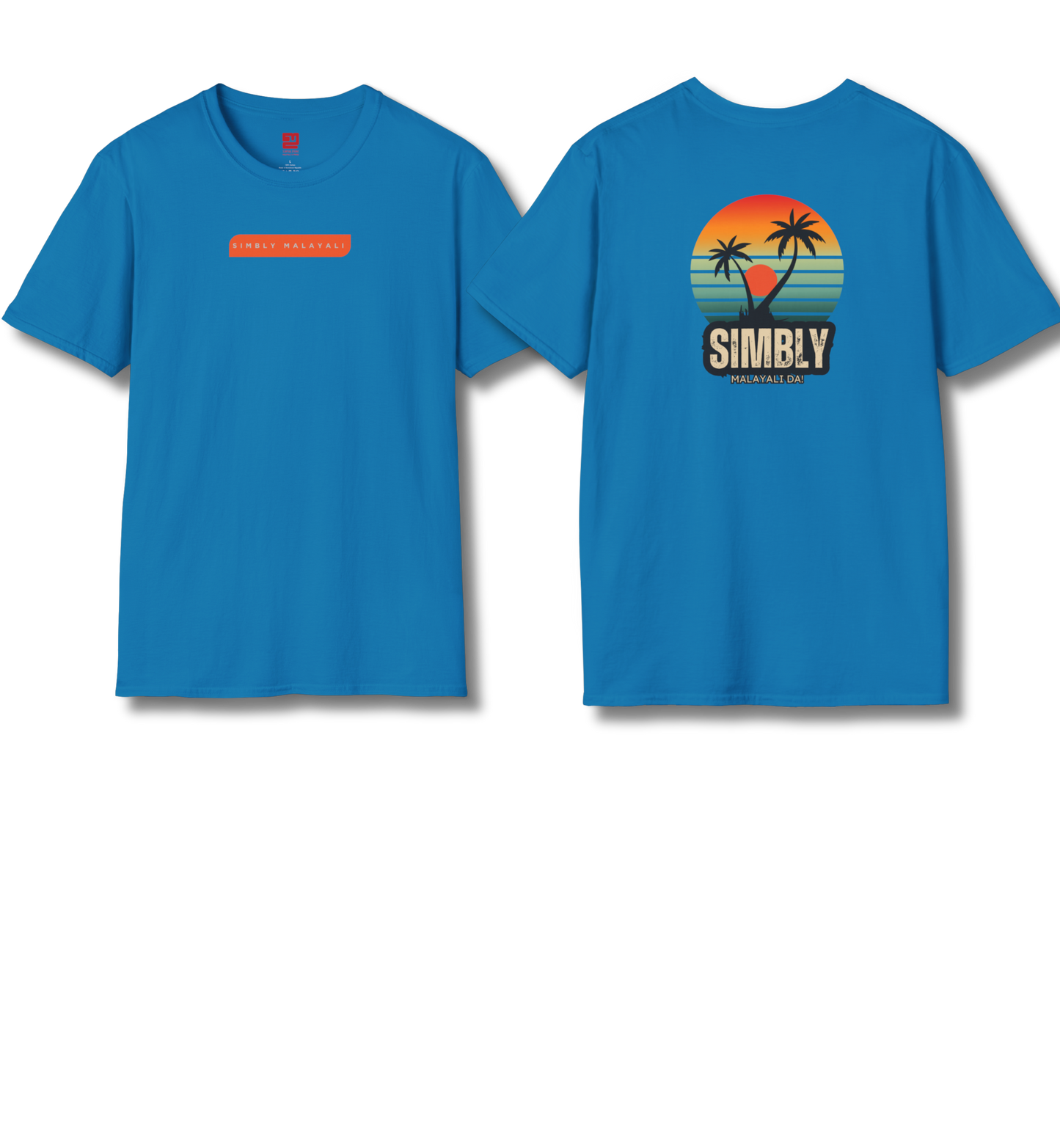 Simbly Malayali Front & Backprint - T Shirt