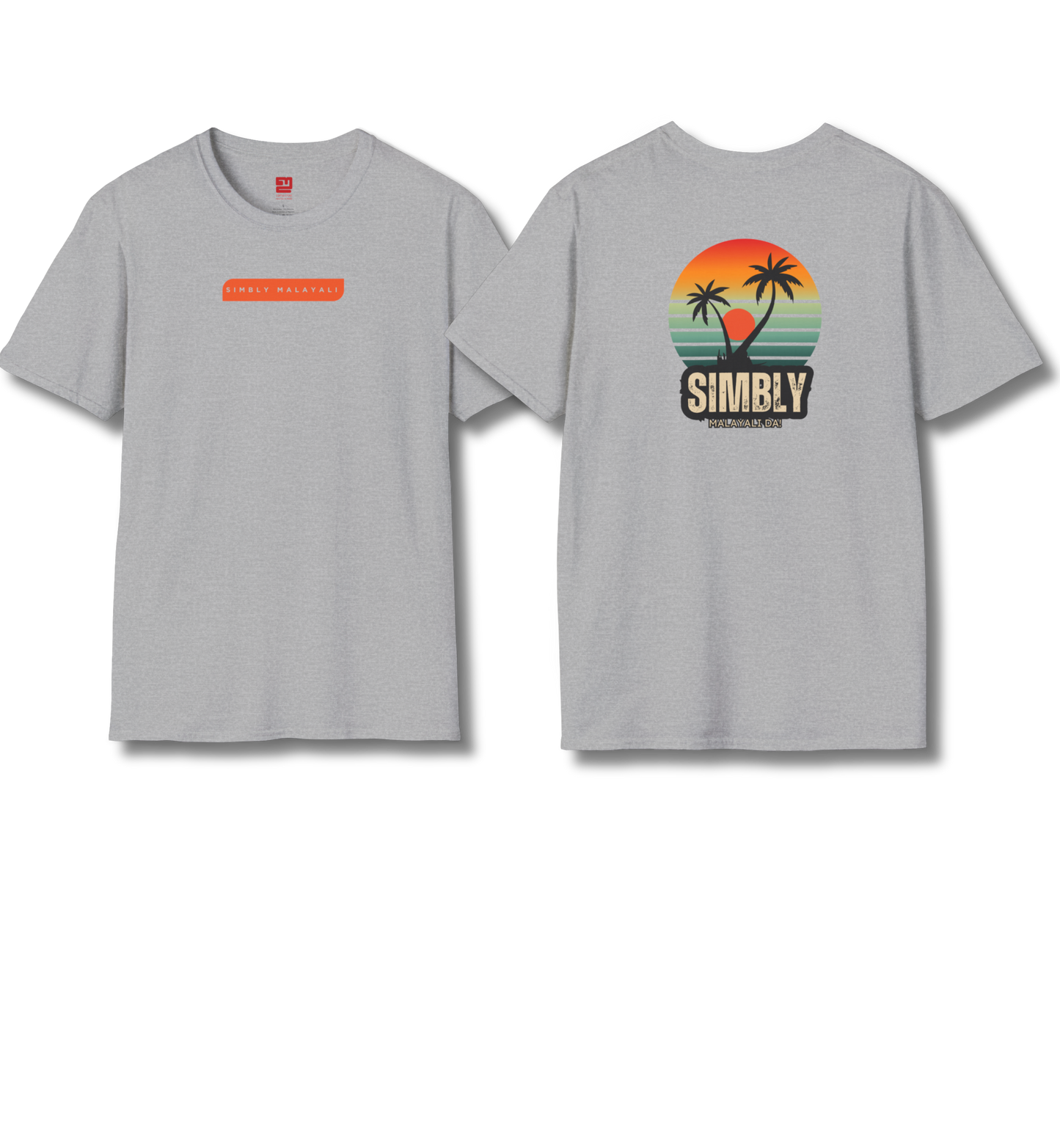 Simbly Malayali Front & Backprint - T Shirt