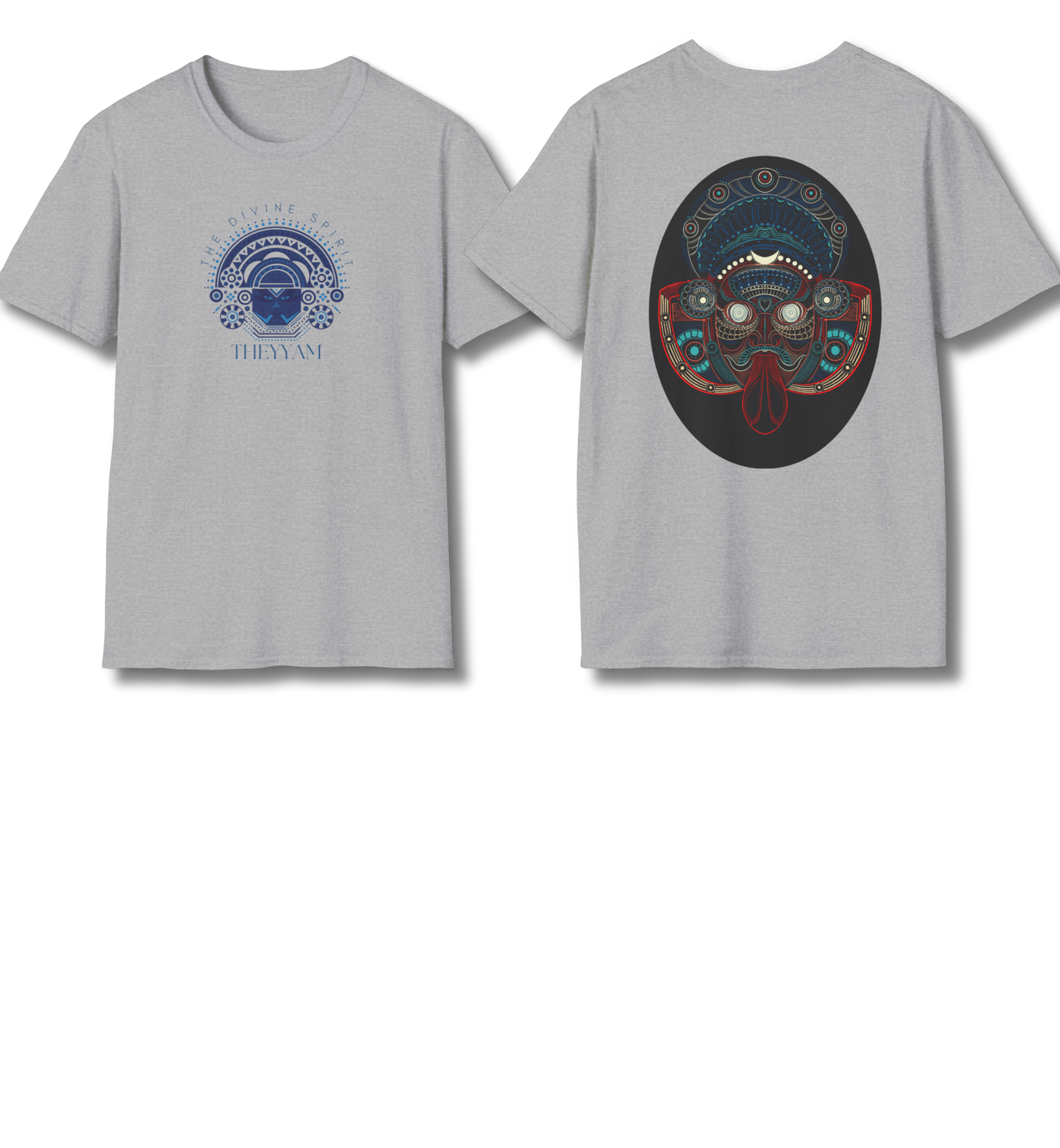 Theyyam Front & Back Print - T Shirt