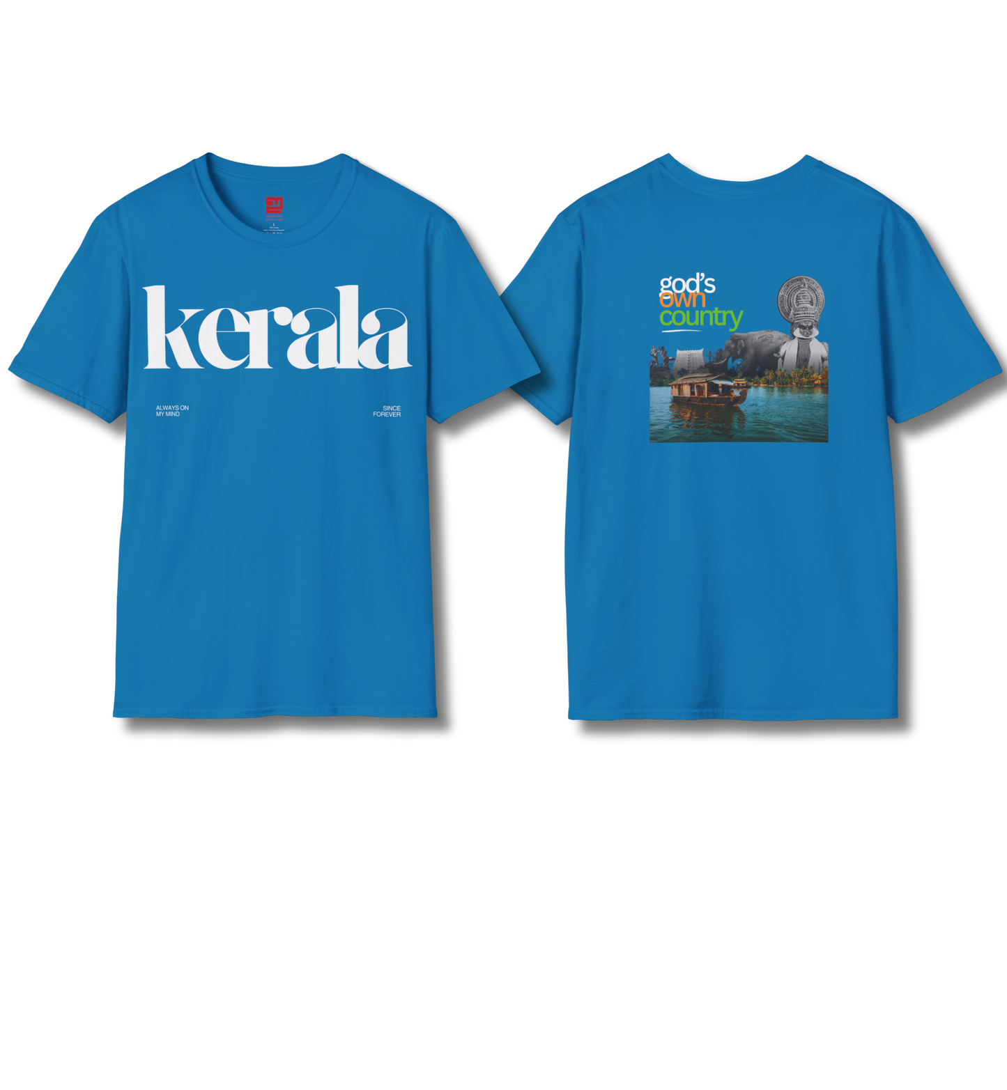 Kerala & God's Own Country Front & back - T Shirt