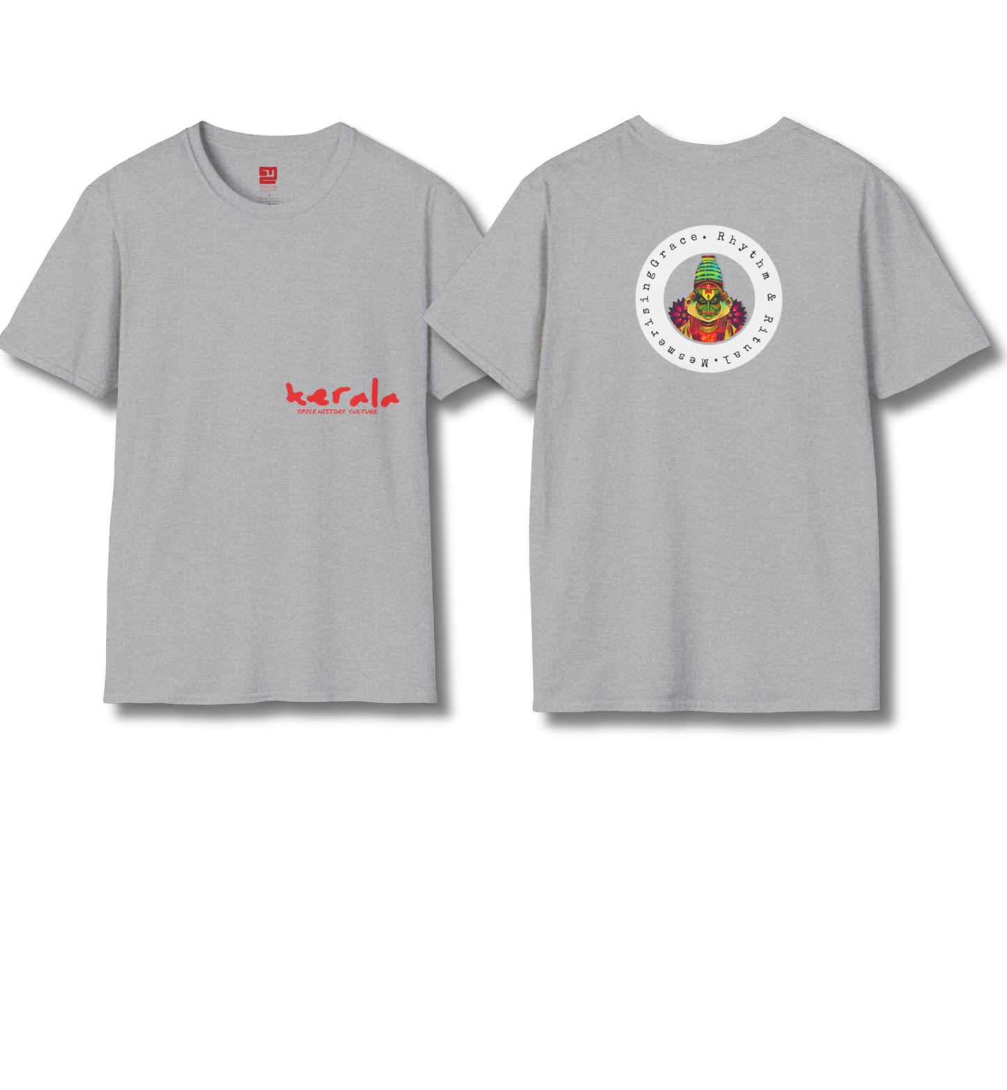 Kerala & Kathakali Front and Backprint - T Shirt