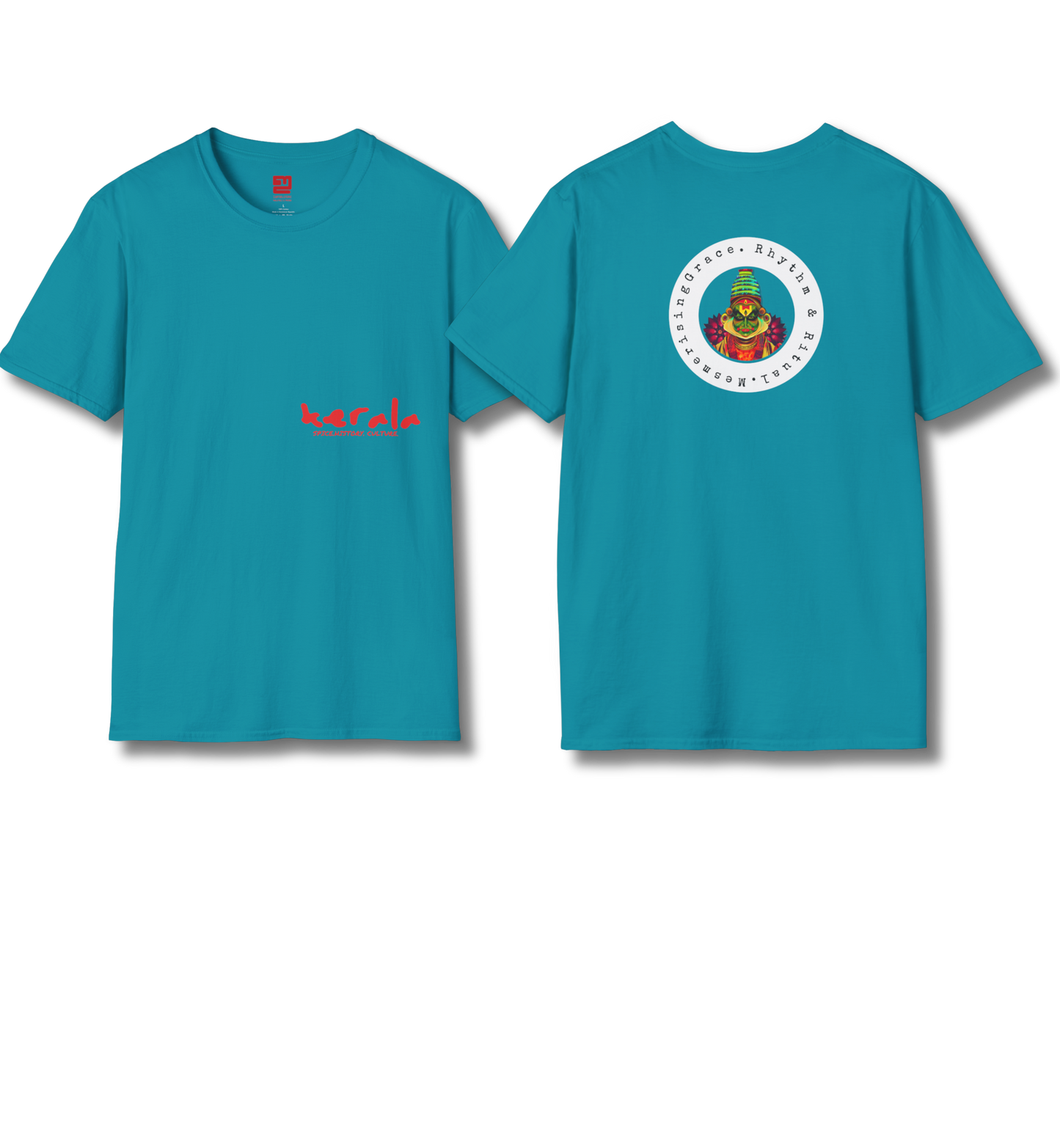 Kerala & Kathakali Front and Backprint - T Shirt