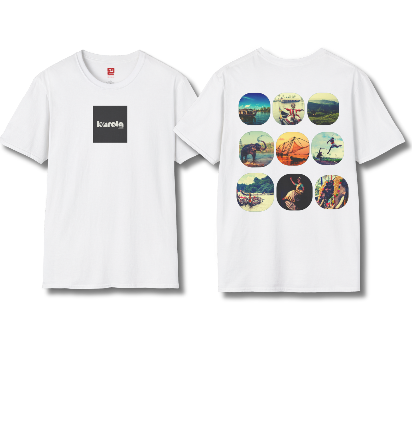 Kerala Vignettes - Backprint T Shirt