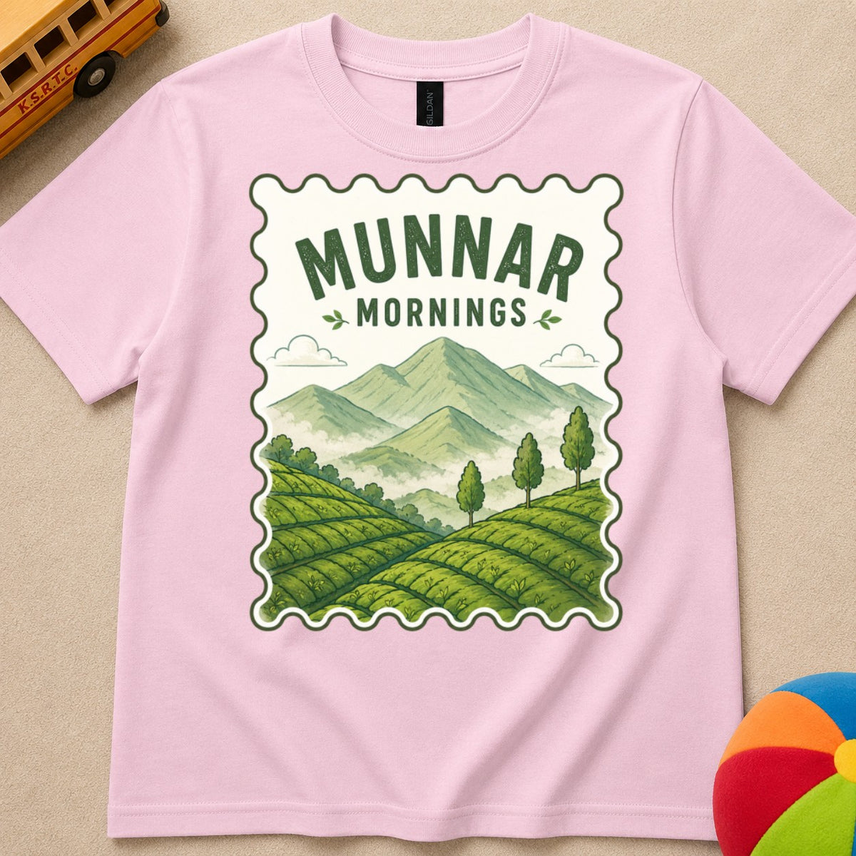 Munnar Mornings Kids Unisex T Shirt