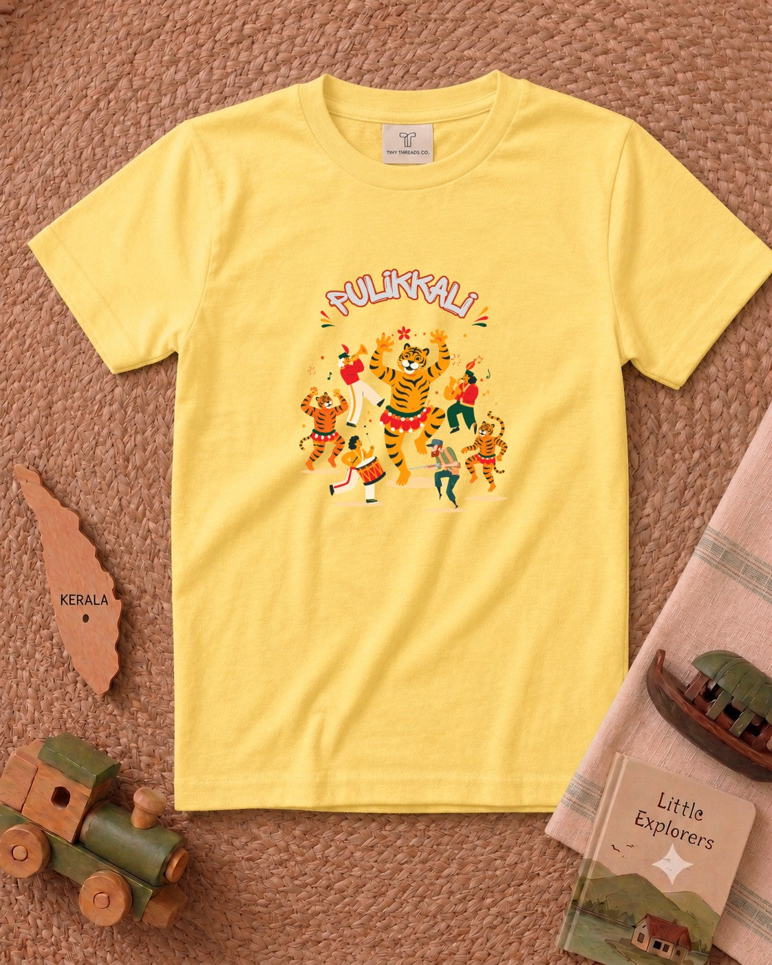 Pulikali Parade Kids Unisex T Shirt ( SAMPLE)