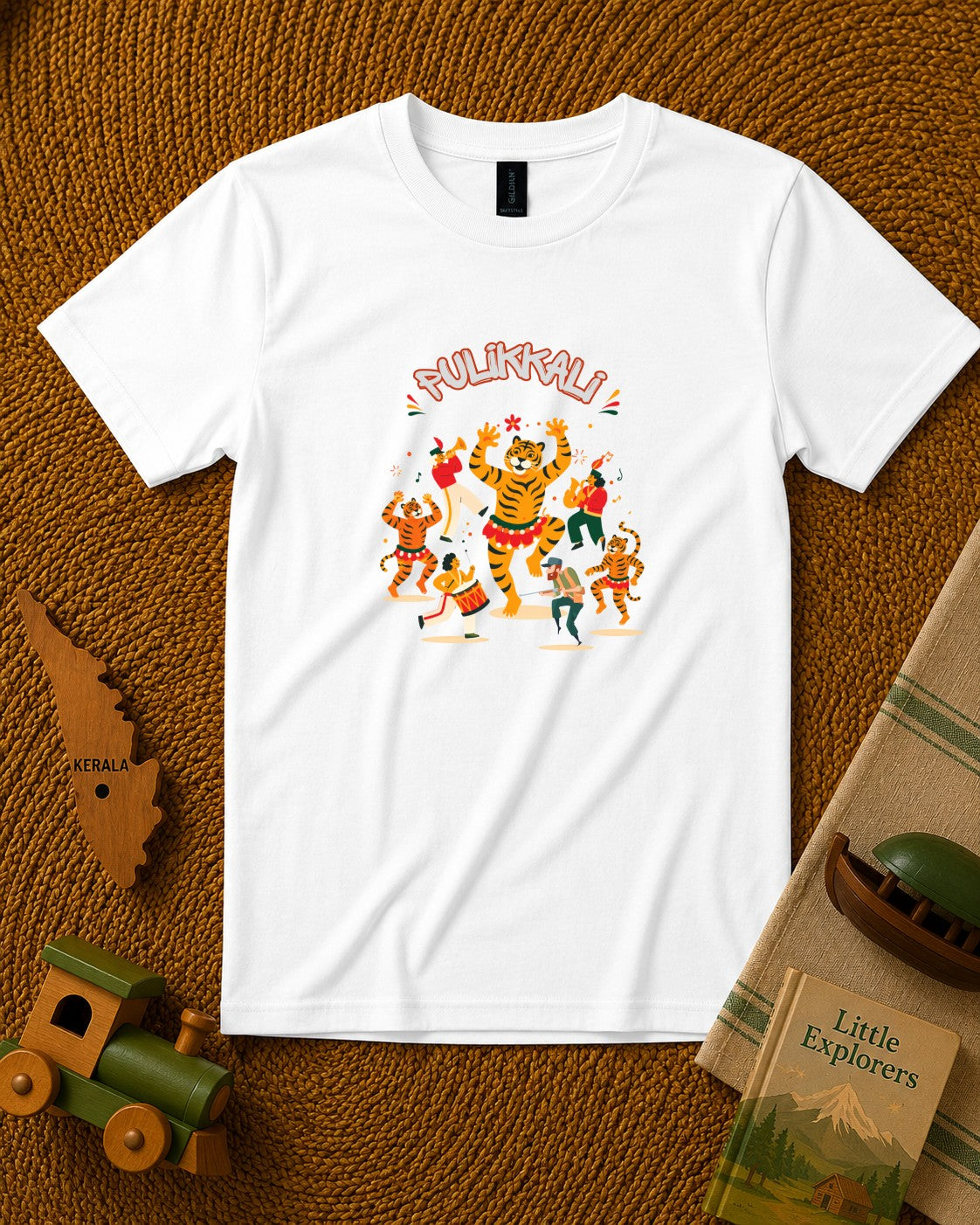 Pulikali Parade Kids Unisex T Shirt ( SAMPLE)