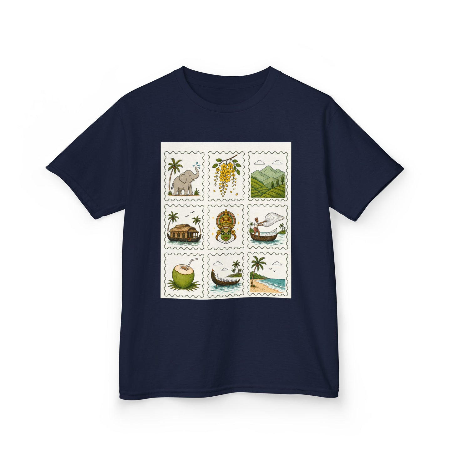 Kerala Stamp  Kids Unisex T Shirt
