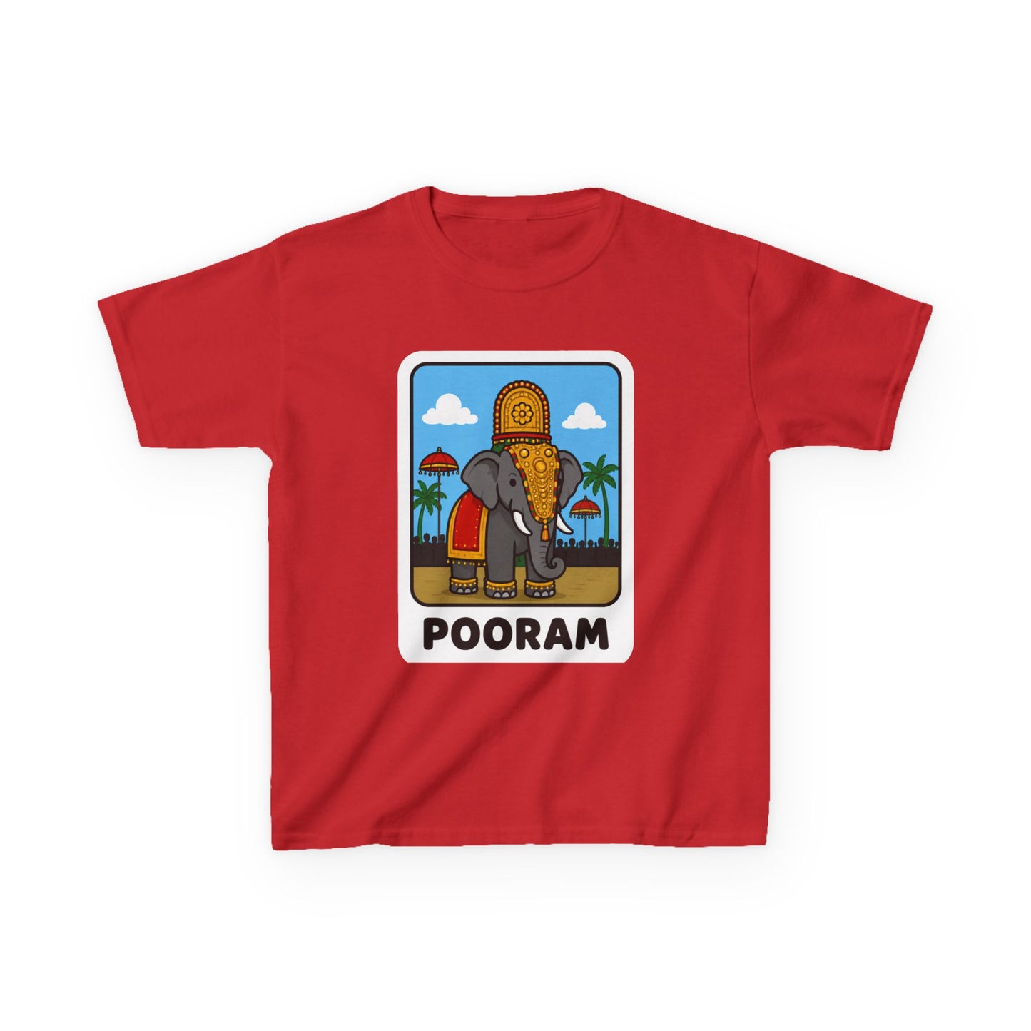 Pooram Elephant Kids Unisex T Shirt