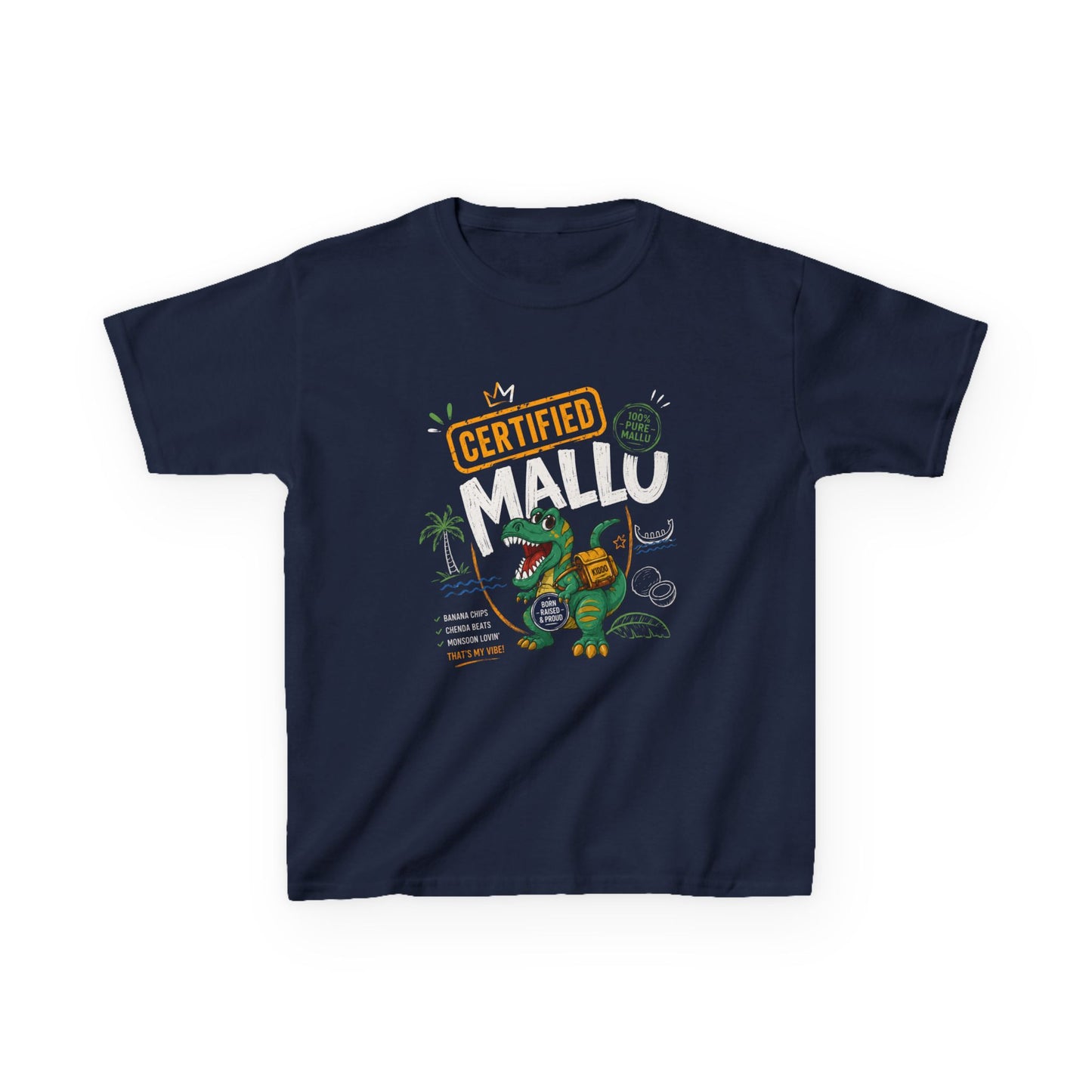Dino Mallu Kids Unisex T Shirt