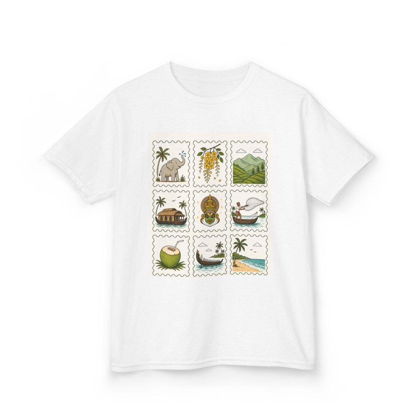 Kerala Stamp  Kids Unisex T Shirt