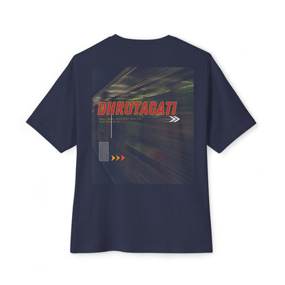Dhrutagati -  Oversized Boxy Backprint T Shirt
