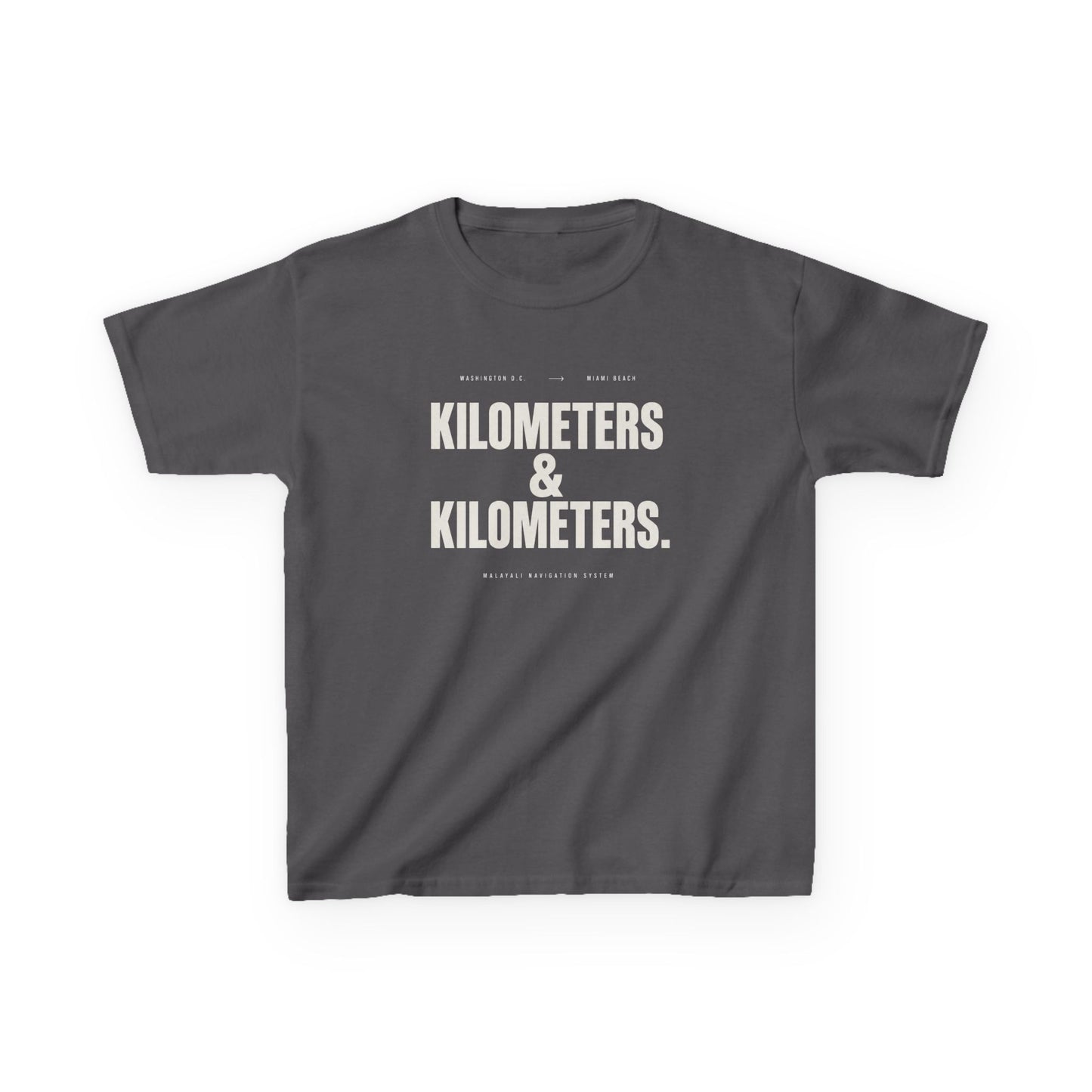 Kilometers & Kilmoeters Kids Unisex T Shirt