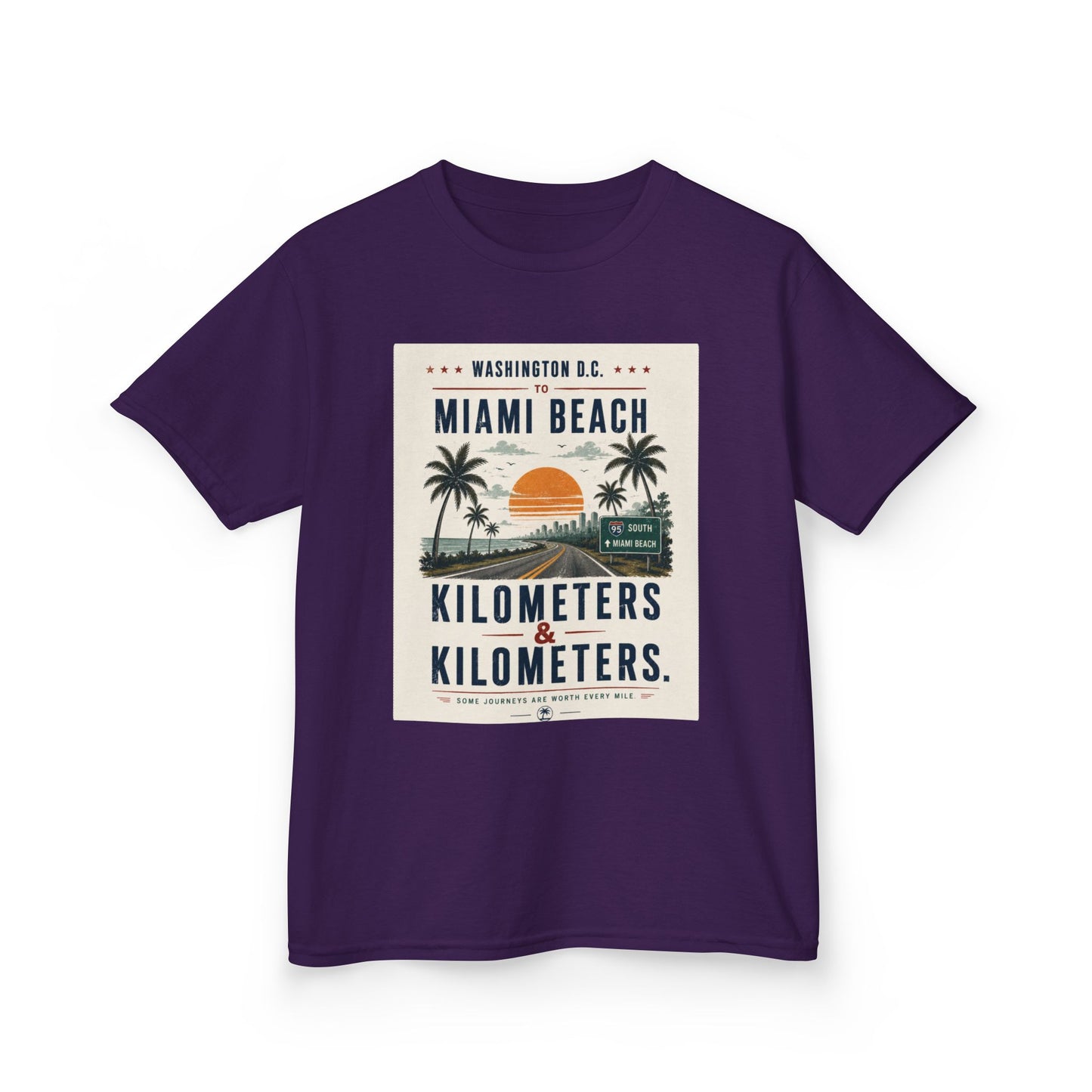 DC To Miami Beach Kids Unisex T Shirt