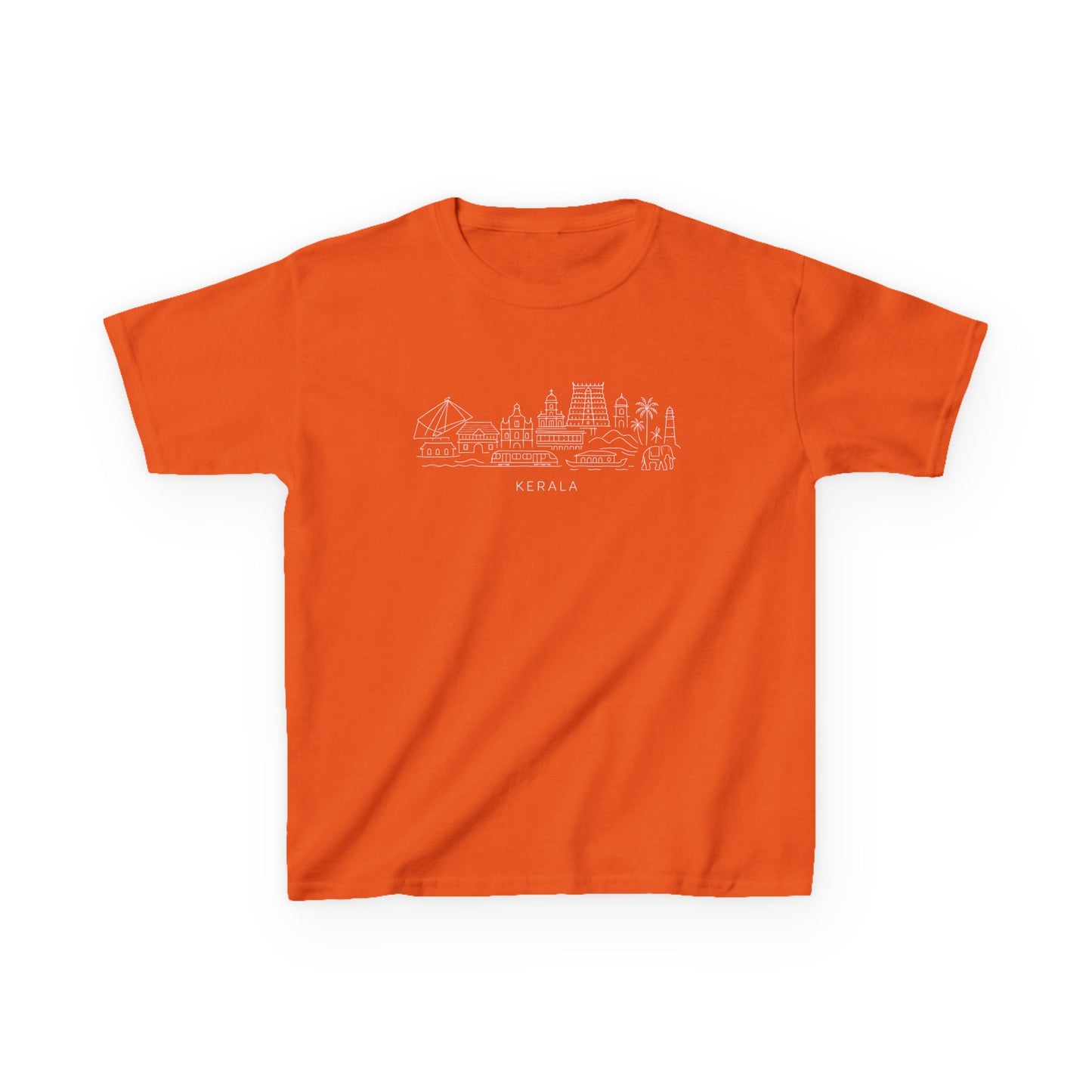 Kerala Line Art Kids Unisex T Shirt