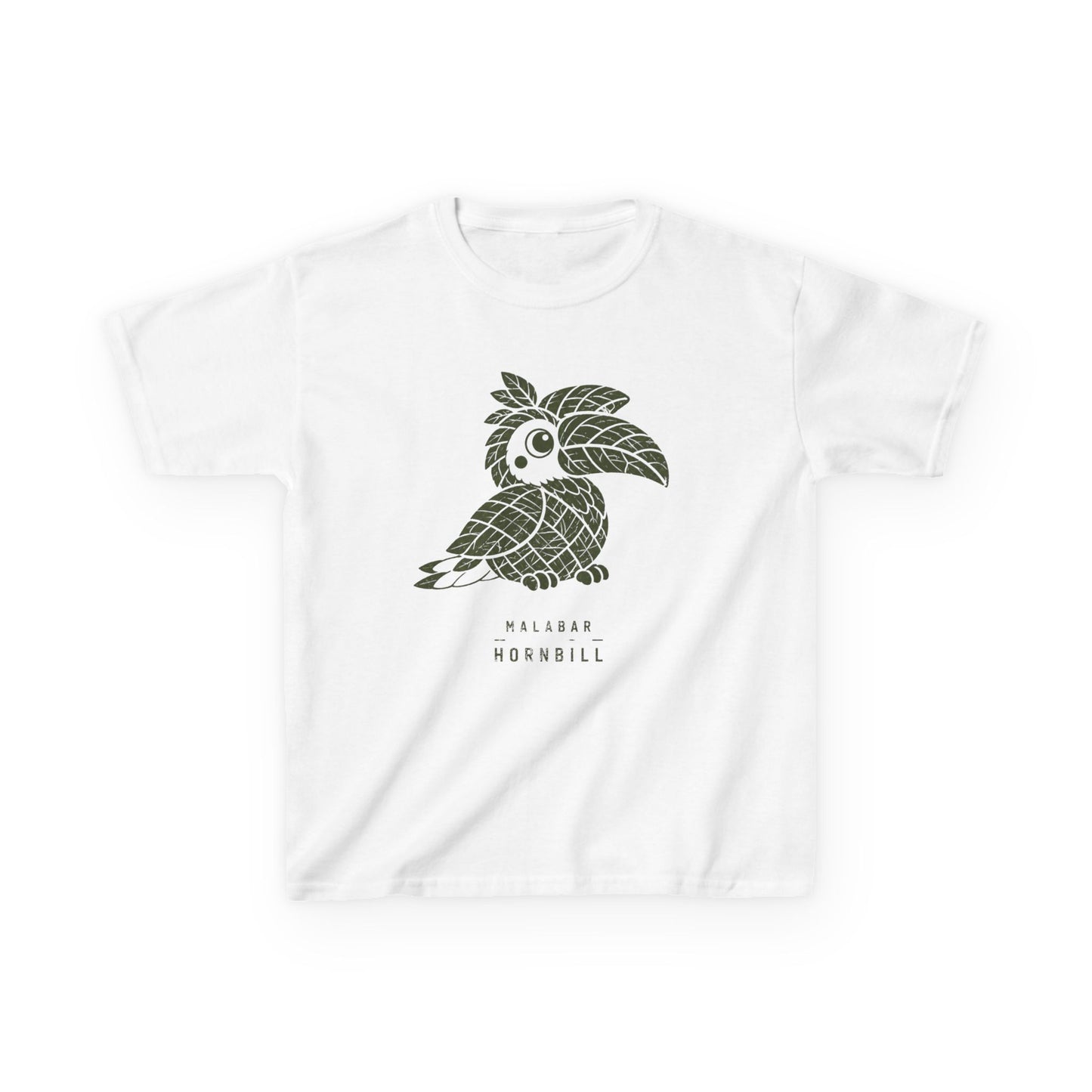 Malabar Hornbill Kids Unisex T Shirt