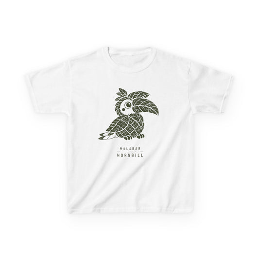 Malabar Hornbill Kids Unisex T Shirt