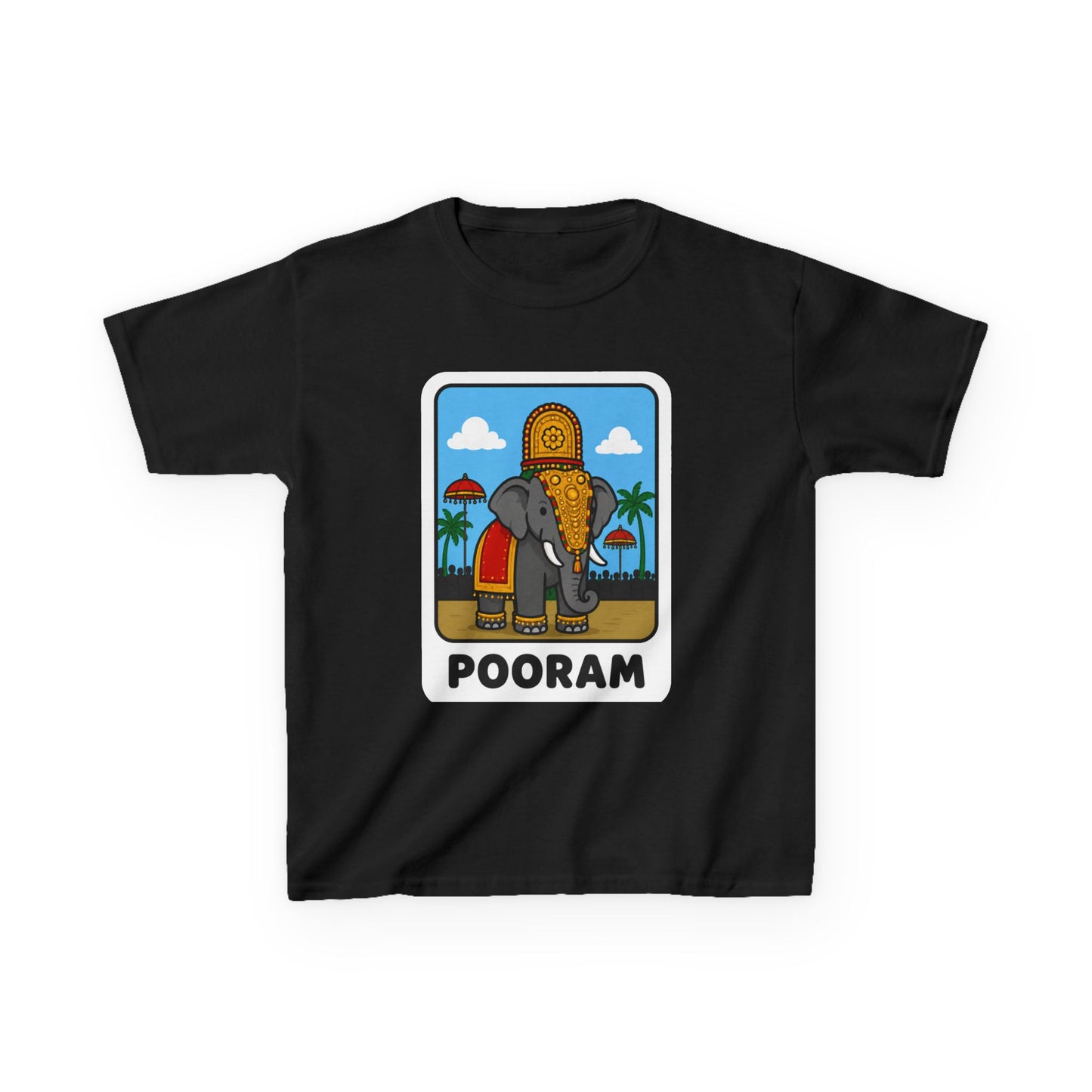 Pooram Elephant Kids Unisex T Shirt