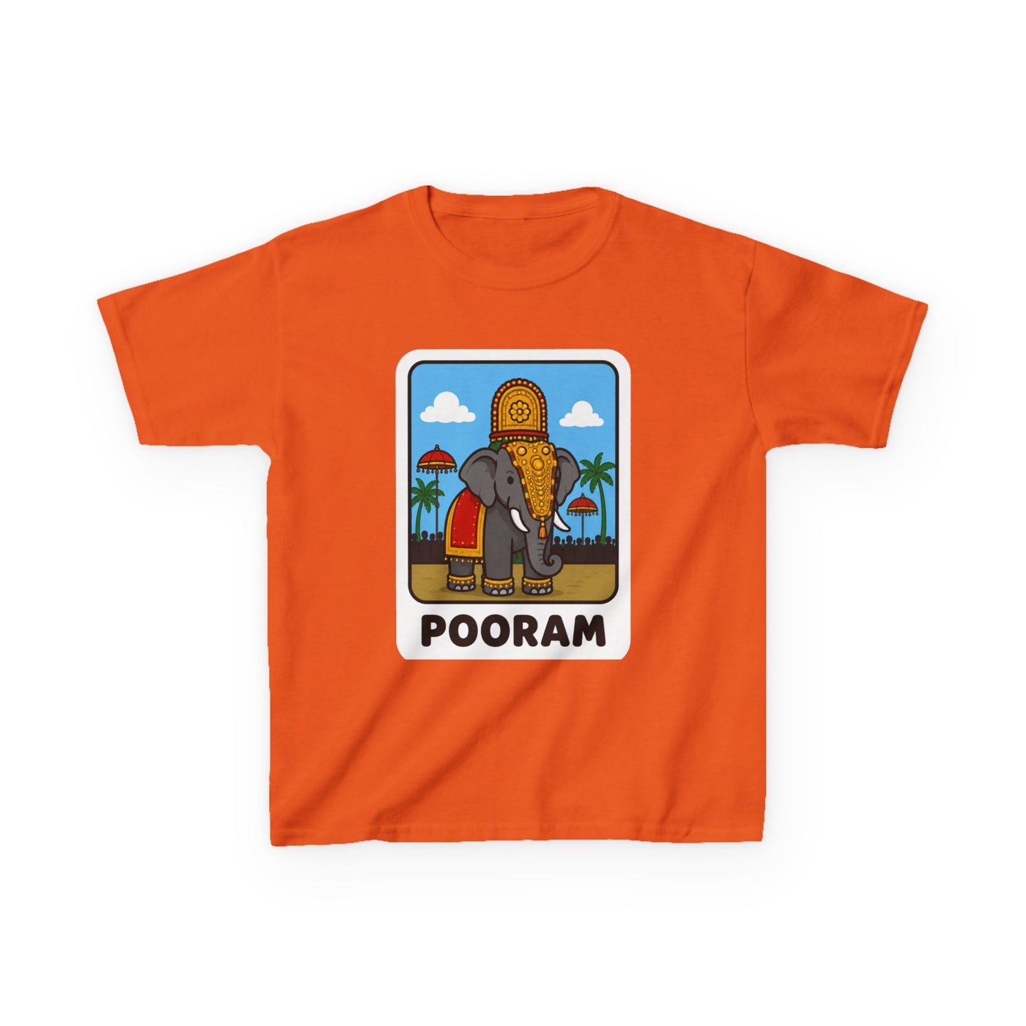Pooram Elephant Kids Unisex T Shirt