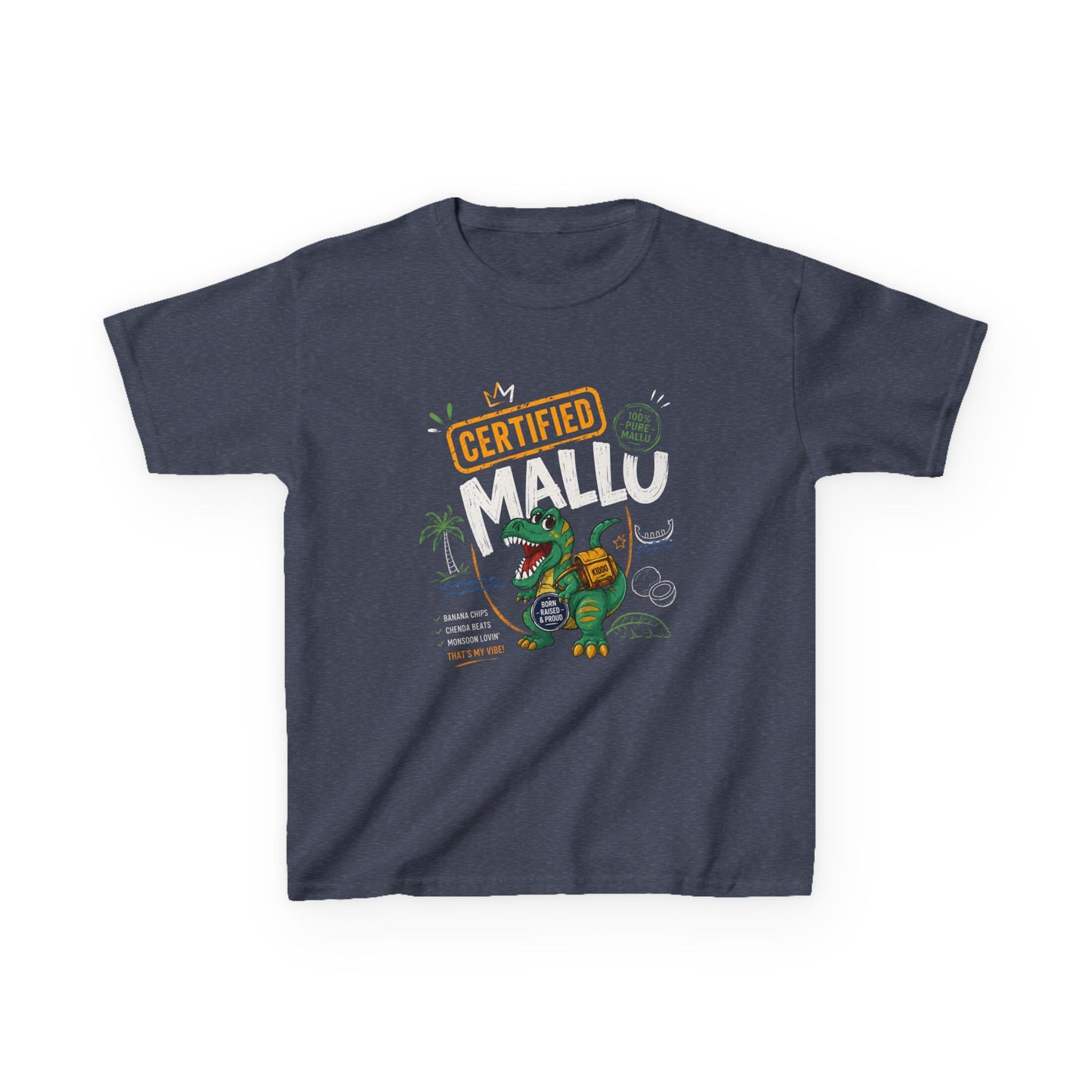 Dino Mallu Kids Unisex T Shirt