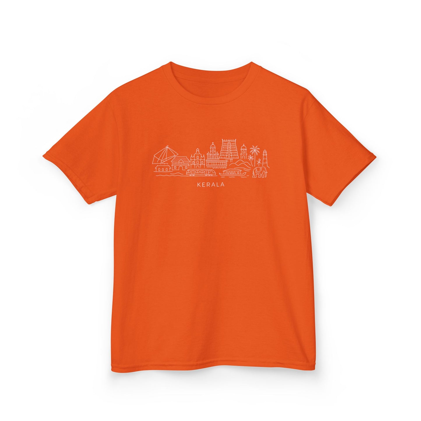 Kerala Line Art Kids Unisex T Shirt